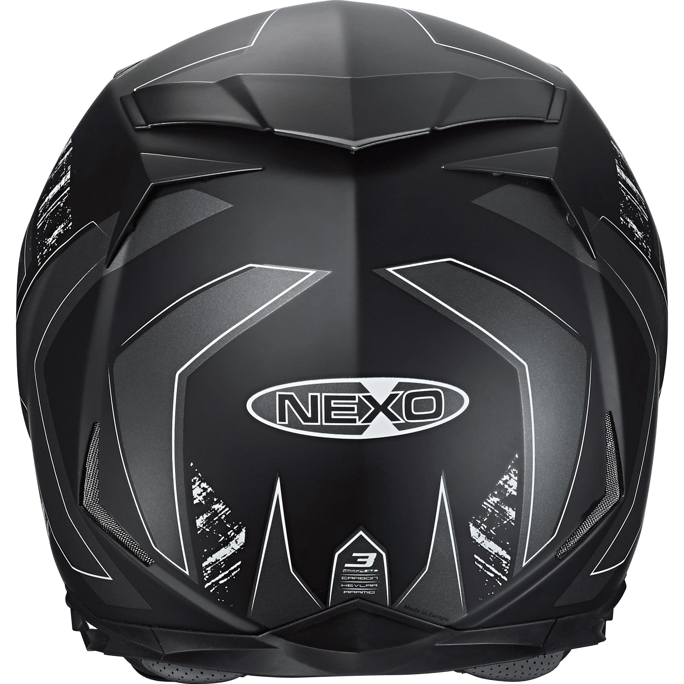 Nexo-Integralhelm 3 Composite Race silber dekor S-4602941999033008