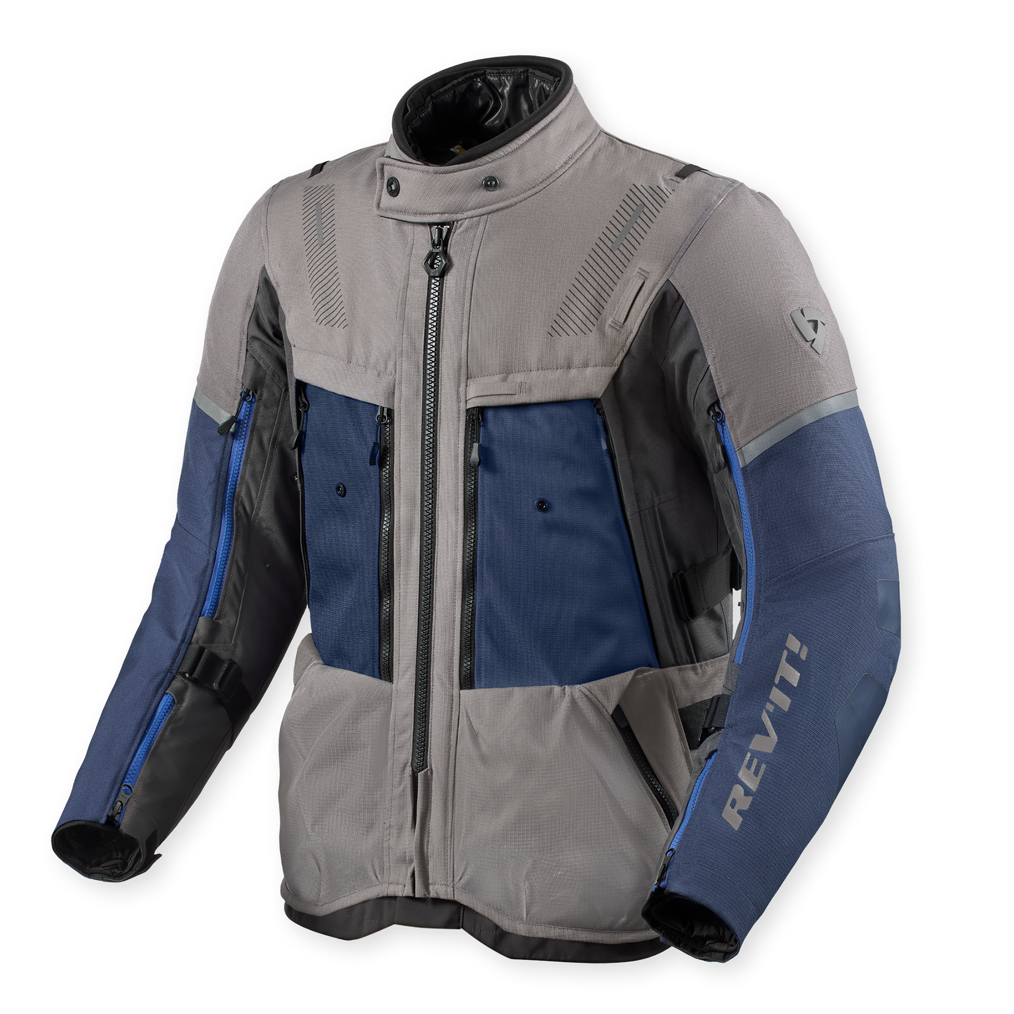 REV'IT! Sand 5 H2O Jacke grau/dunkelgrau L - Motorradbekleidung - Motorradbekleidung Herren