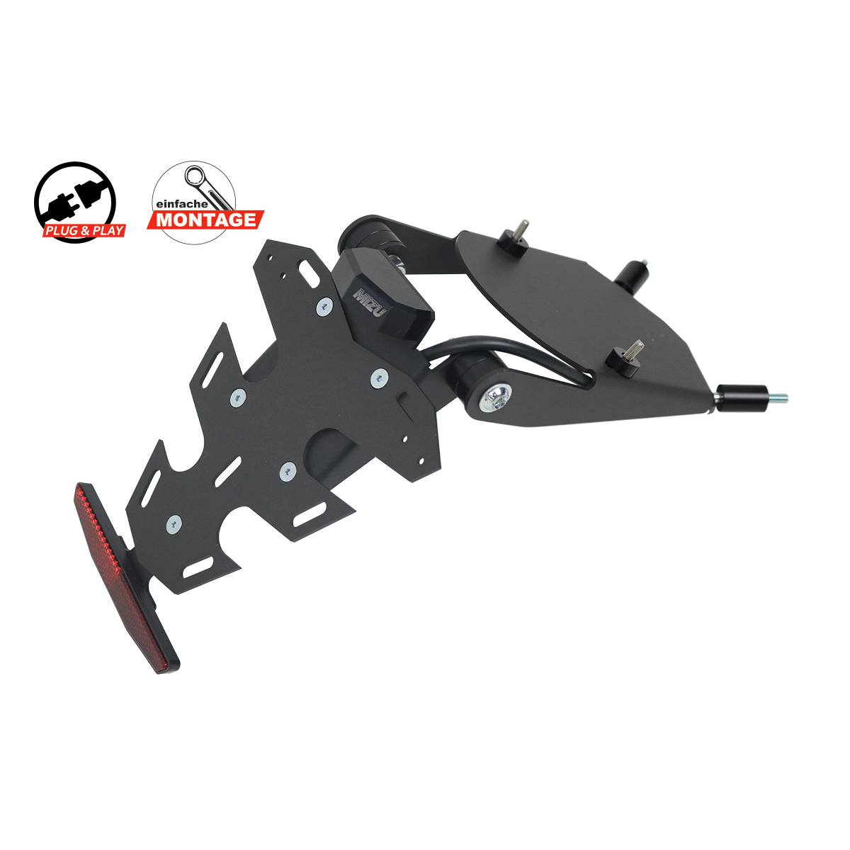 Mizu Kennzeichenhalter Plug & Play CH für Scrambler 800 2023- - Motorradteile & Ersatzteile - Anbauteile