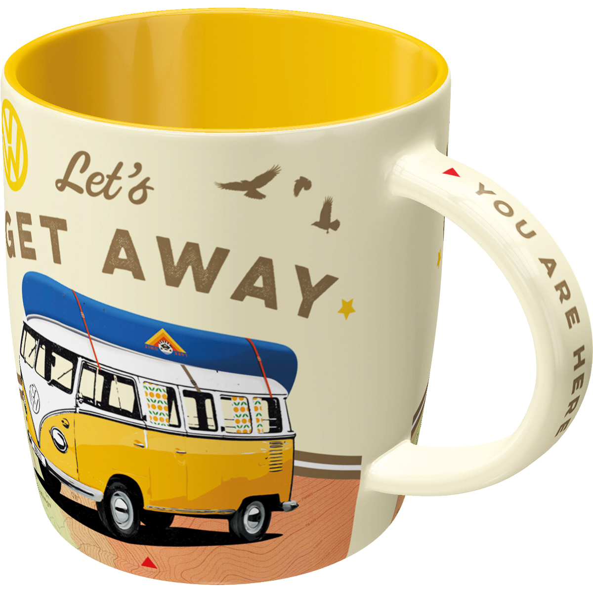 Nostalgic-Art-Tasse "Set VW Bulli - Let's Get Away" 330 ml-5741031207030100