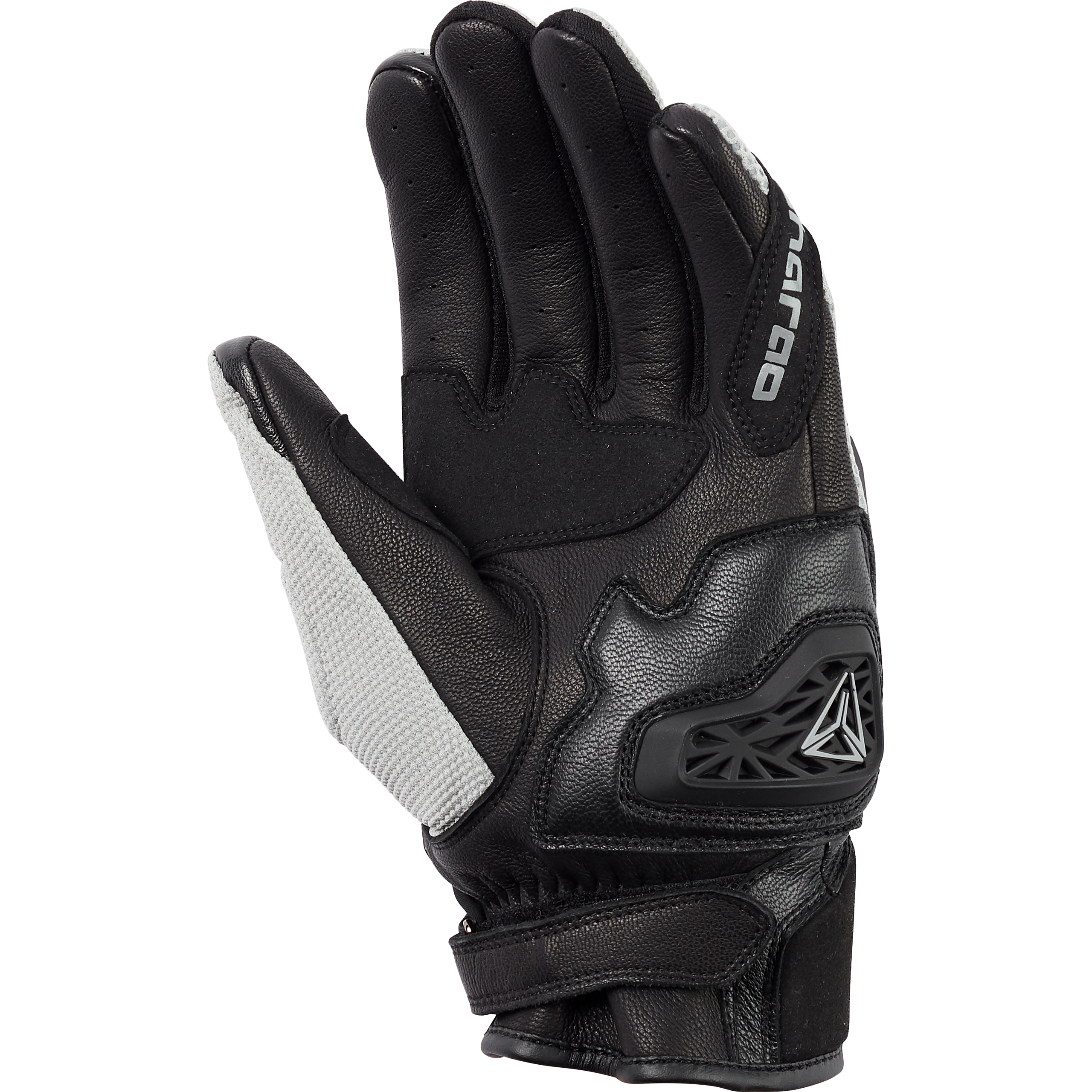 Pharao-Yuma Air Leder-/Textilhandschuh kurz schwarz/grau 10,5-3118081999007939
