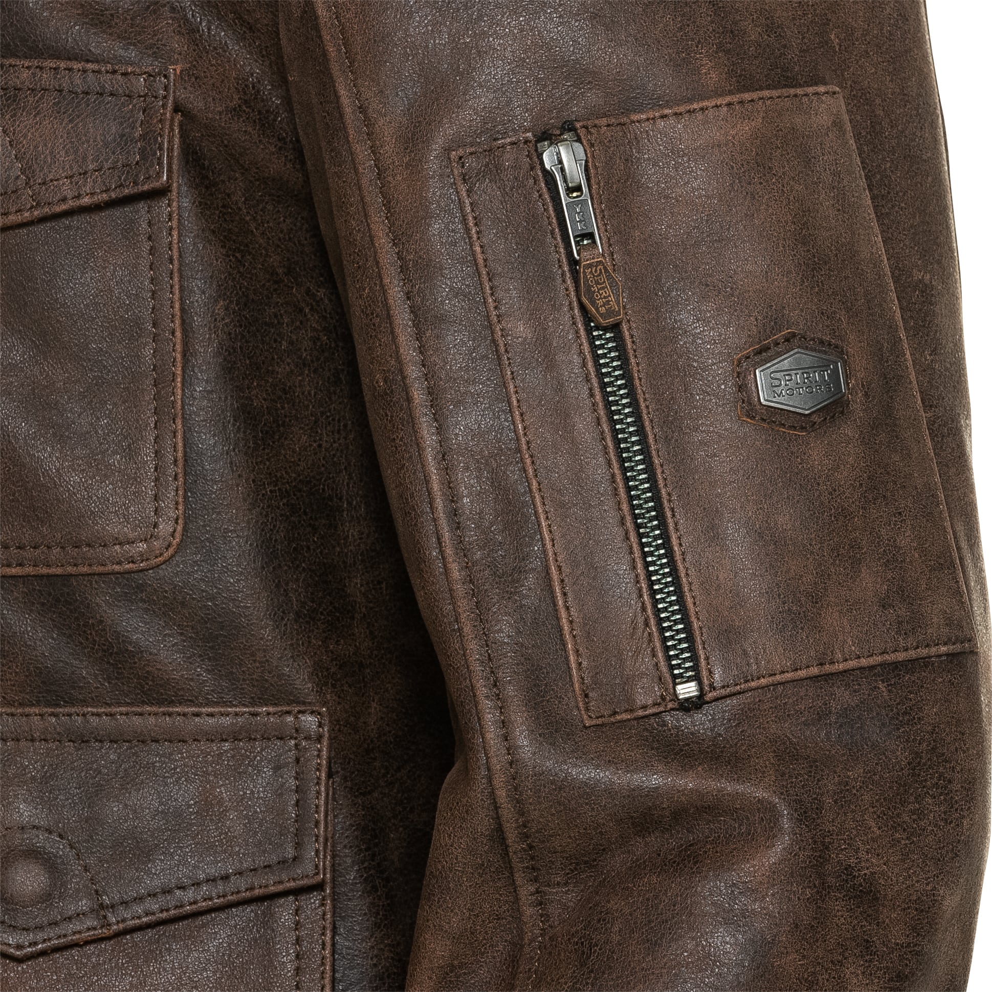 Spirit Motors-Antik Lederjacke 5.0-1005801999006013