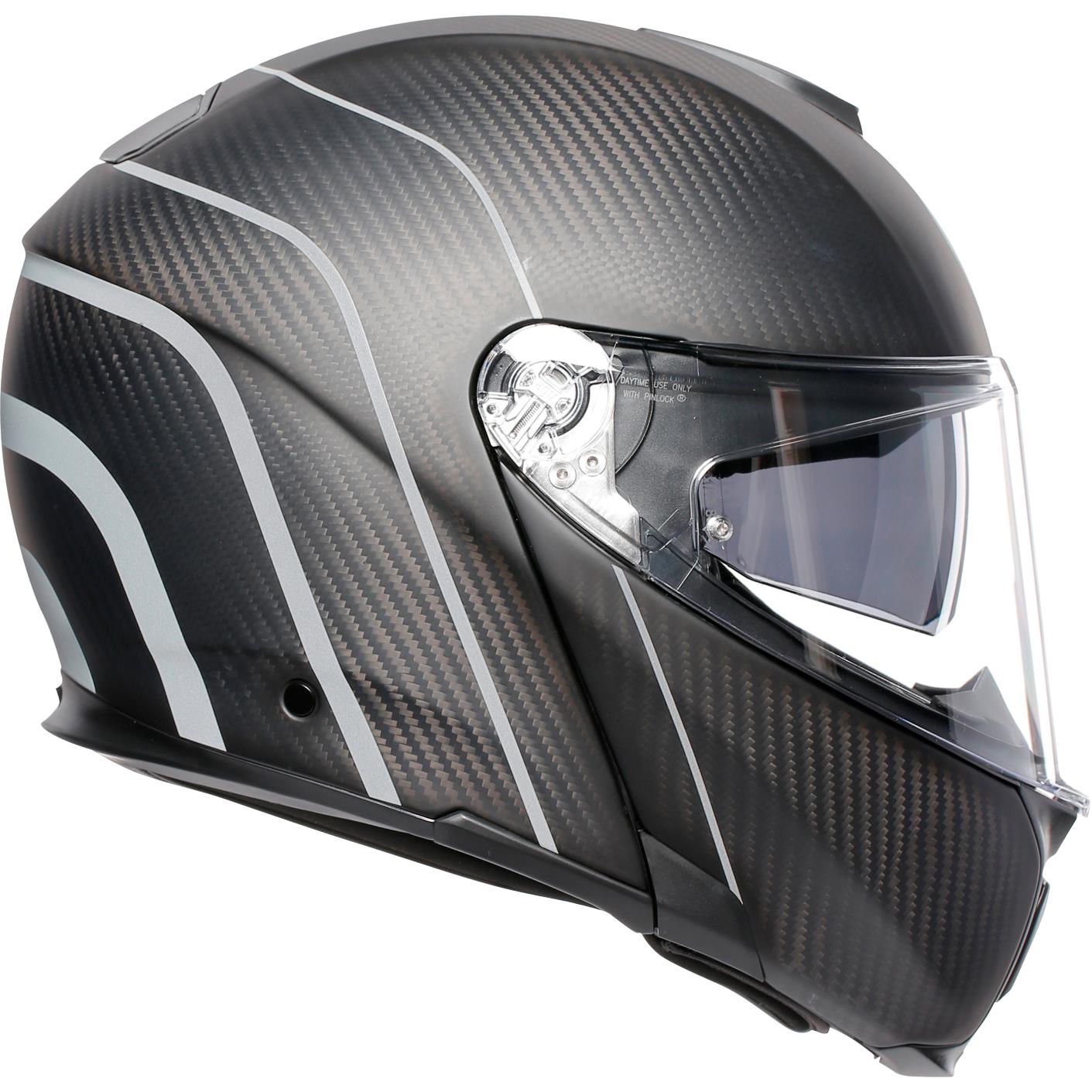 AGV-Sportmodular Carbon Refractive Silver XS-4701121999033007