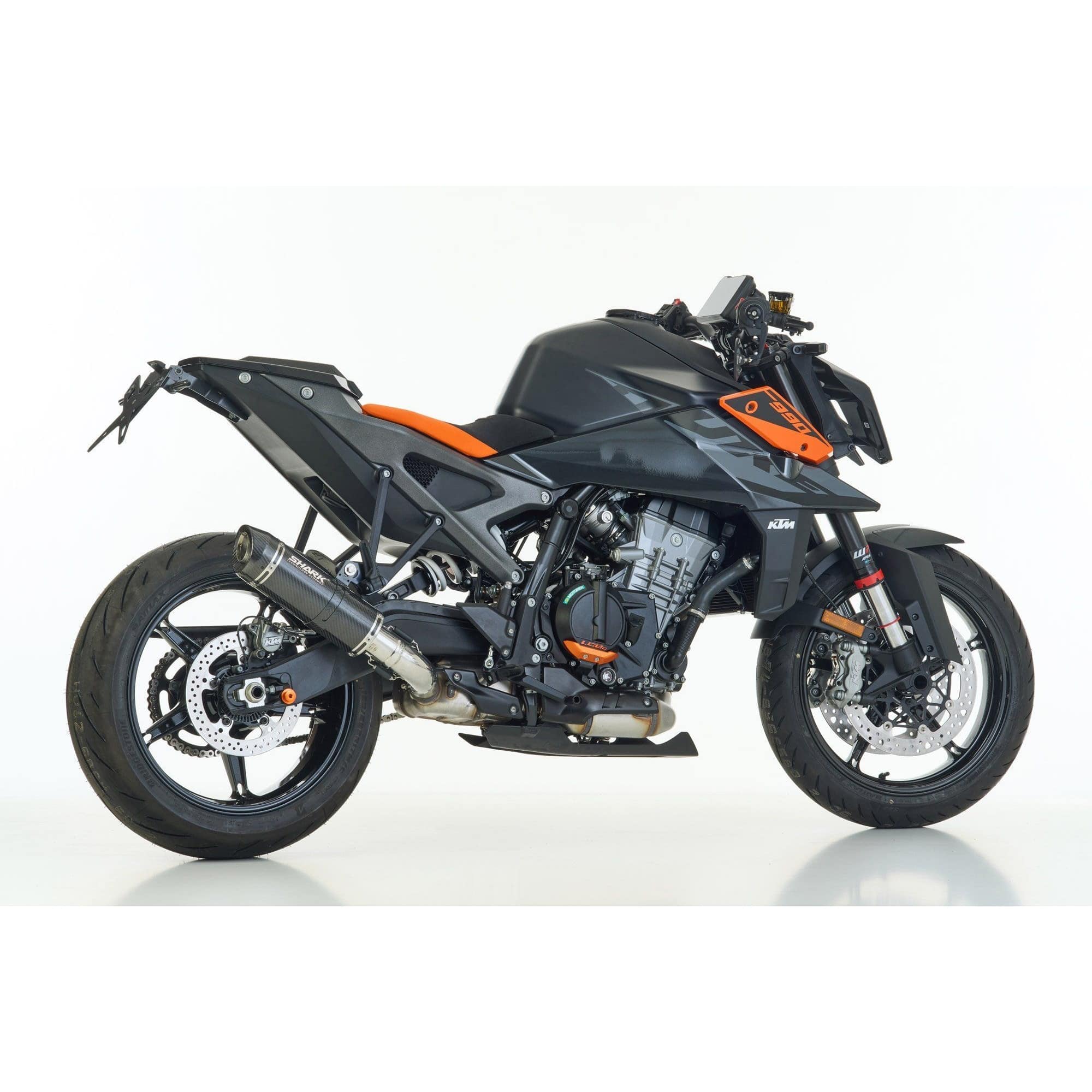 Shark exhaust scarico Street GP corto carbonio per KTM Duke 990 2024-