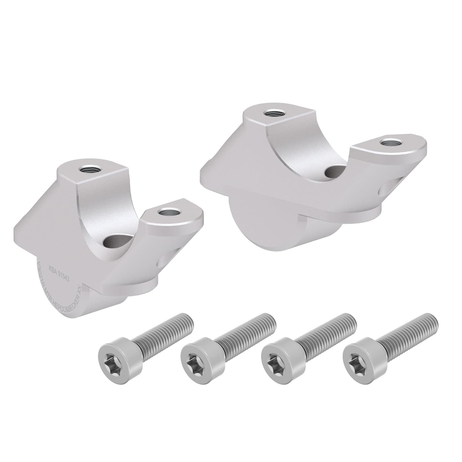 Hepco & Becker Lenkerverlegung 30/21mm silber für BMW R 1250 R - Motorradteile & Ersatzteile - Lenker, Griffe & Hebel