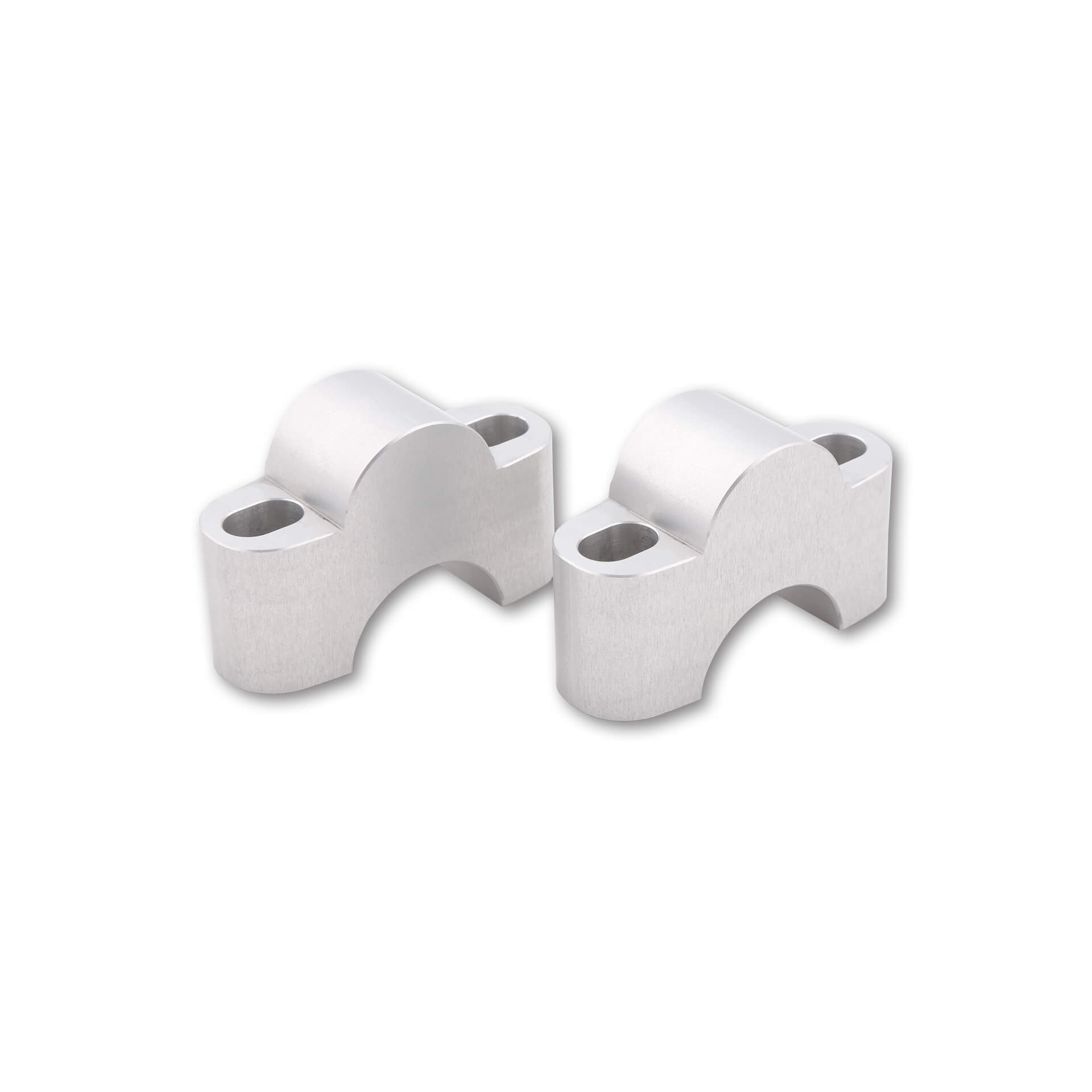 LSL Lenkererhöhung Ø28,6mm Distanz-Bock Set silber 25/50mm - Motorradteile & Ersatzteile - Lenker, Griffe & Hebel
