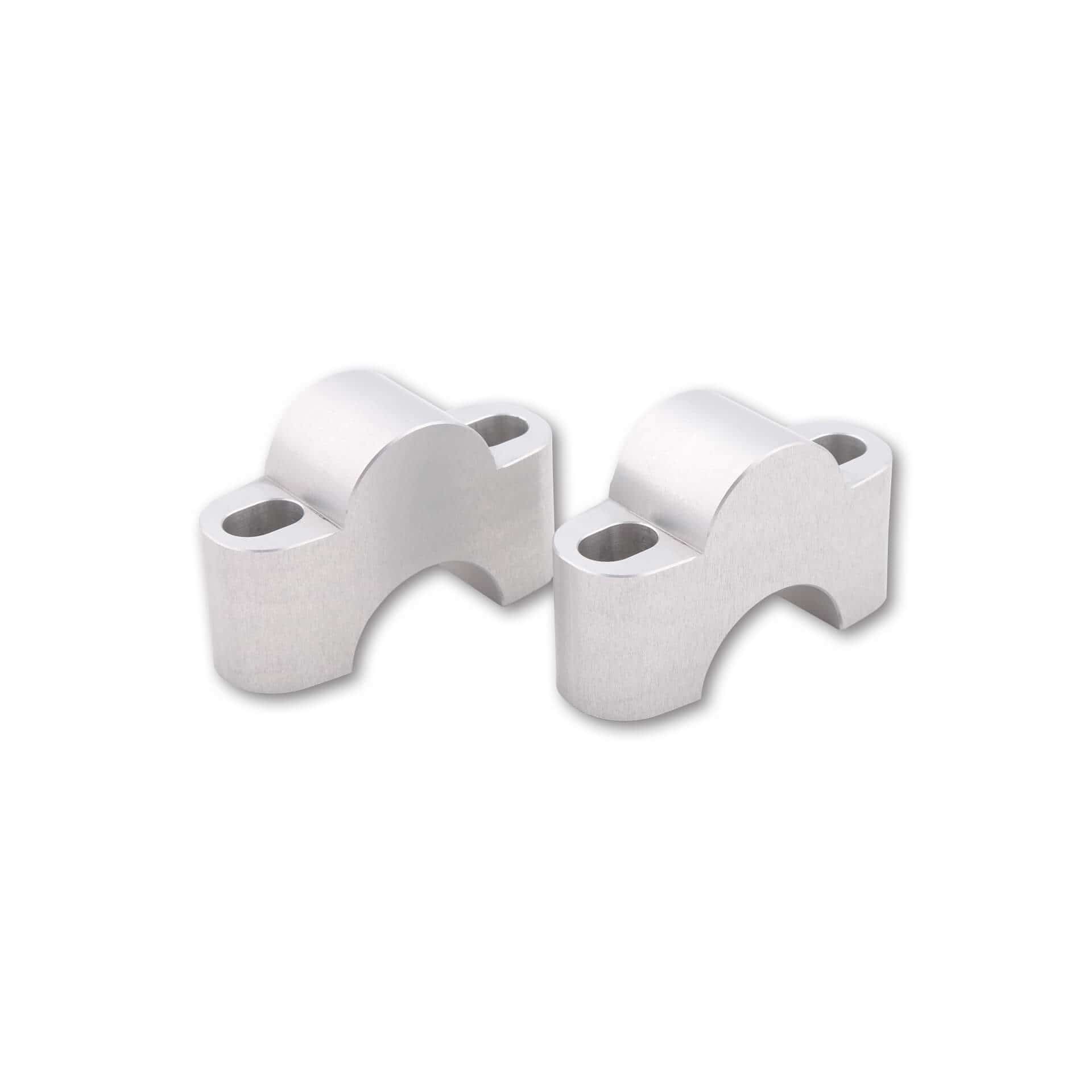 LSL Lenkererhöhung Ø28,6mm Distanz-Bock Set silber 25/50mm - Motorradteile & Ersatzteile - Lenker, Griffe & Hebel
