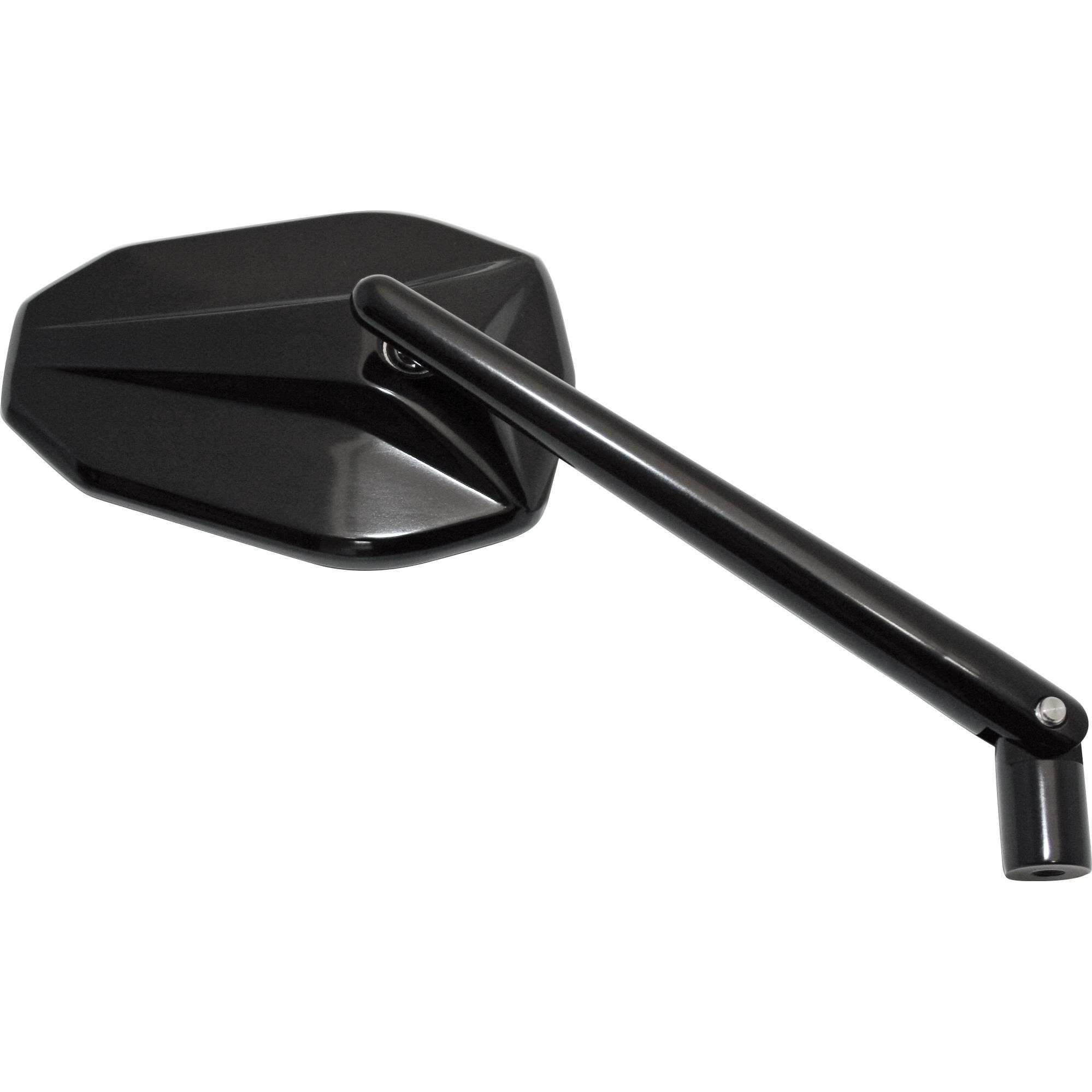 Highsider Lenkerspiegel M10x1,25R+L Victory Alu schwarz - Motorradteile & Ersatzteile - Motorradspiegel