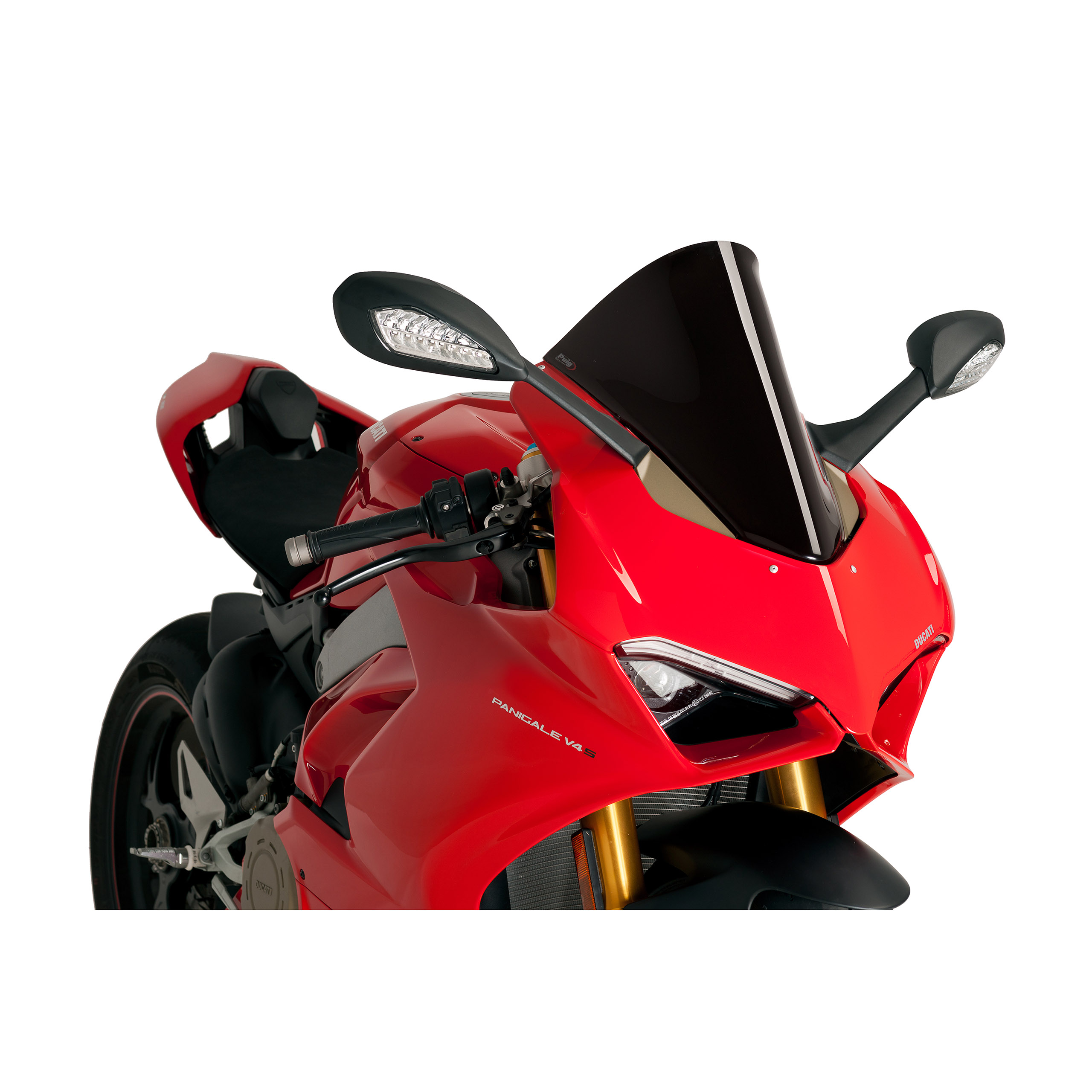 Puig Verkleidungsscheibe R-Racer schwarz für Ducati Panigale V4 / - Motorradteile & Ersatzteile - Verkleidungen & Abdeckungen