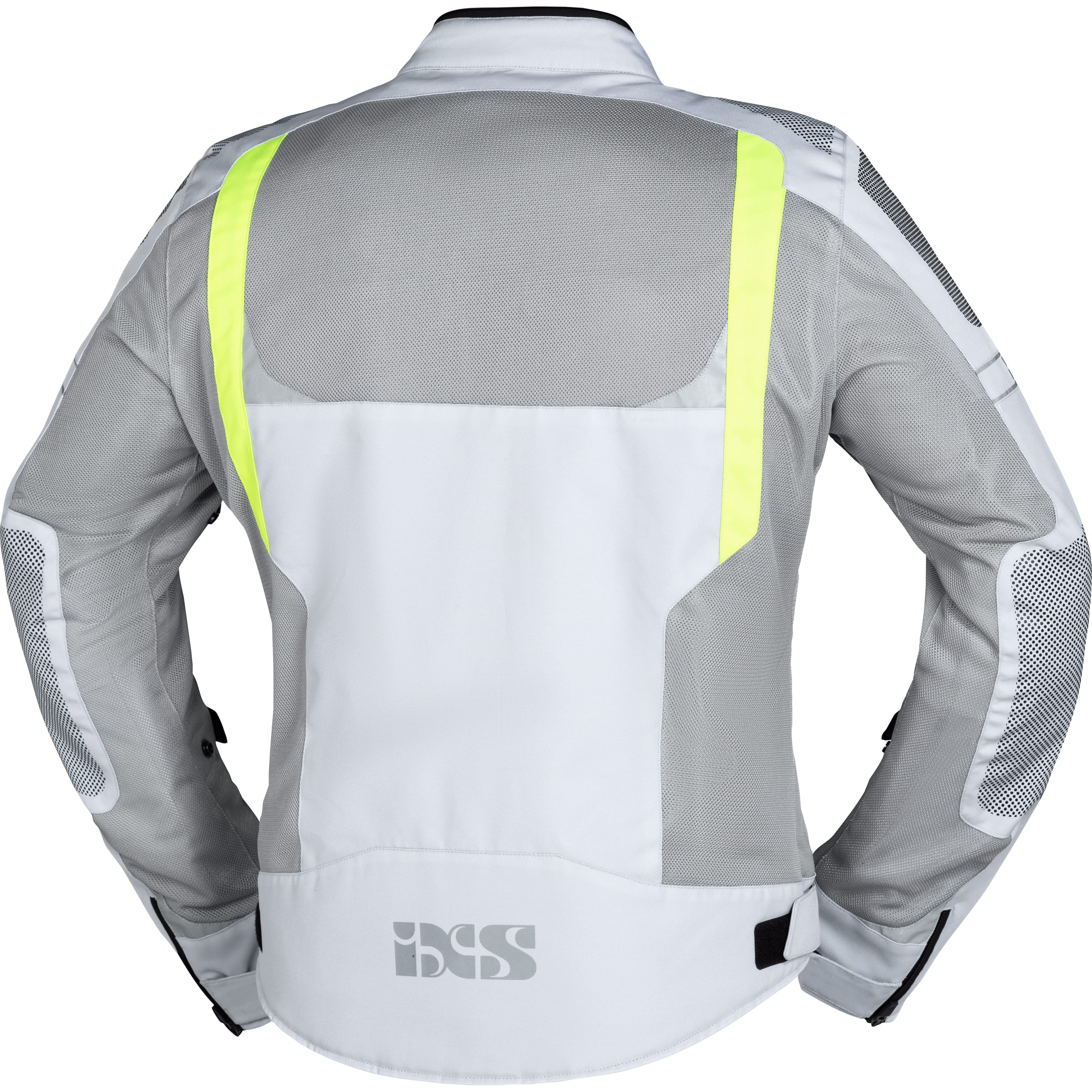 IXS-Trigonis-Air Sportstourer Textiljacke hellgrau/grau/neonge S-2017241999009008