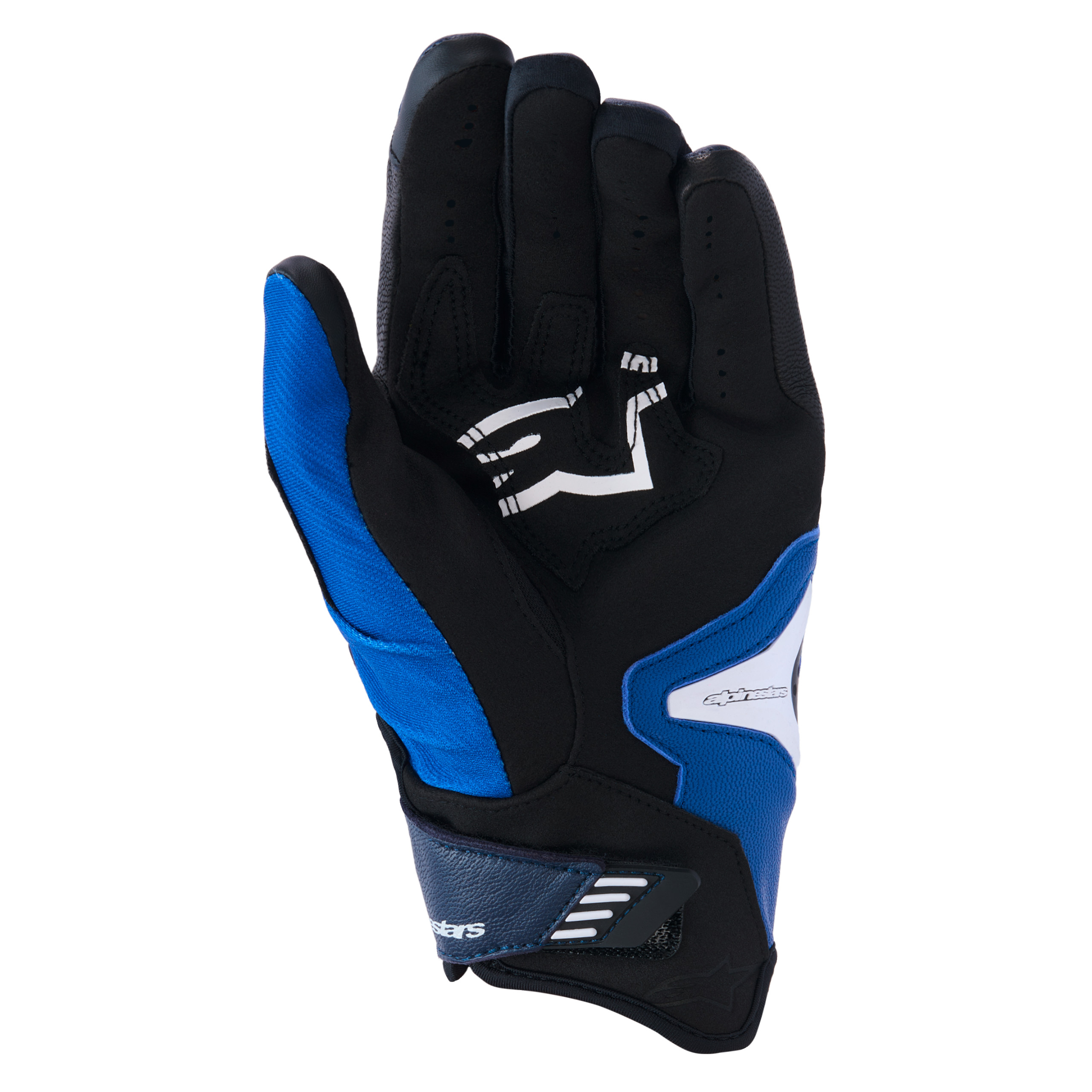 Alpinestars-SP-R Pro Sporthandschuh kurz leuchtblau/navy/weiß L-0001716007134010