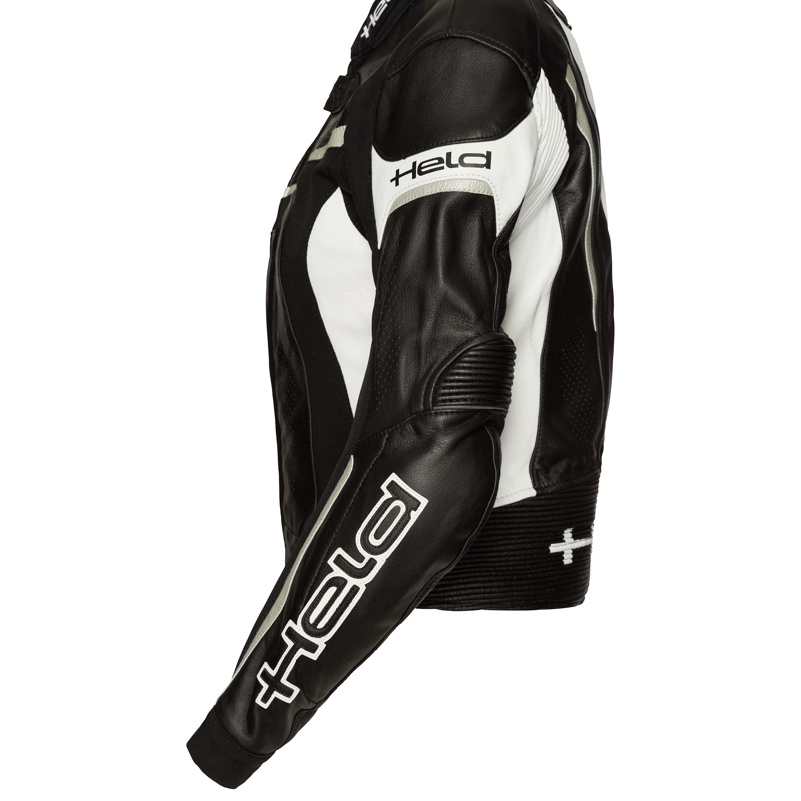 Held-Debbie II Damen Lederjacke schwarz/weiß 23 (46 kurz)-1005911999004439