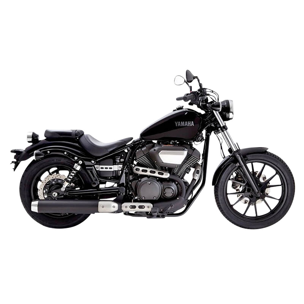 Miller Exhaust Auspuff Tapered schwarz/poliert für XV 950 /R 2014-2016 - Motorradteile & Ersatzteile - Auspuff