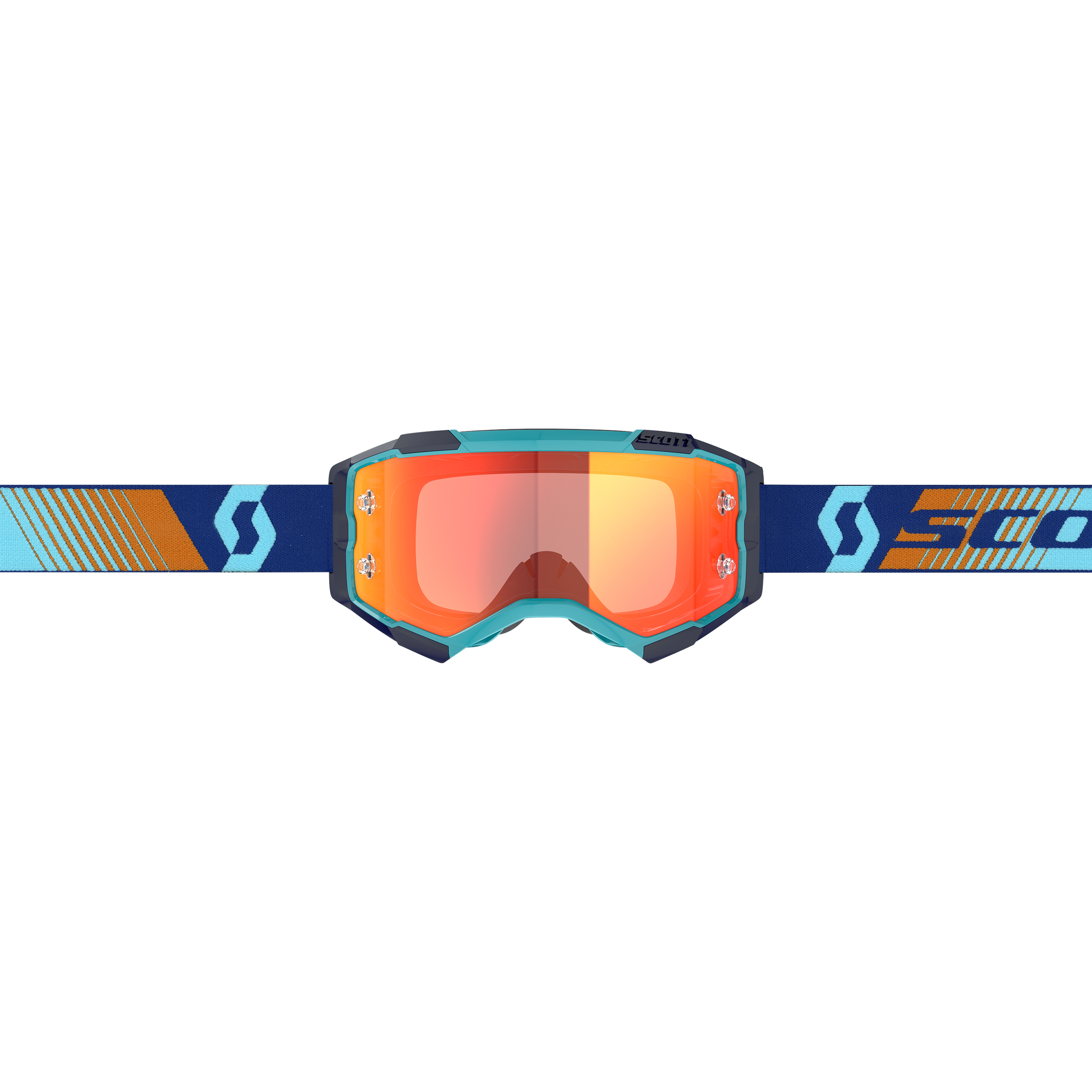 Scott-Fury Crossbrille royal blau/orange/orange verchromt-4504971999032999