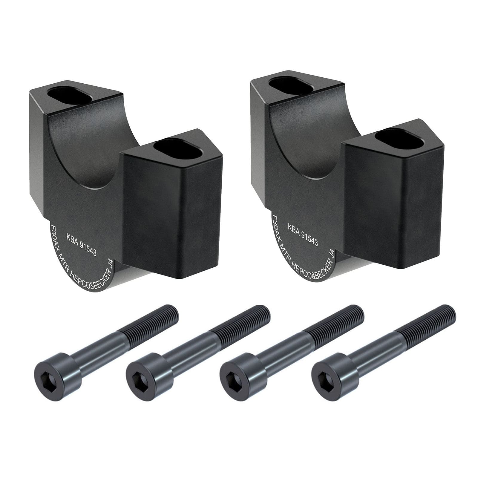 Hepco & Becker rehausse guidon 30mm noir pour Honda ADV