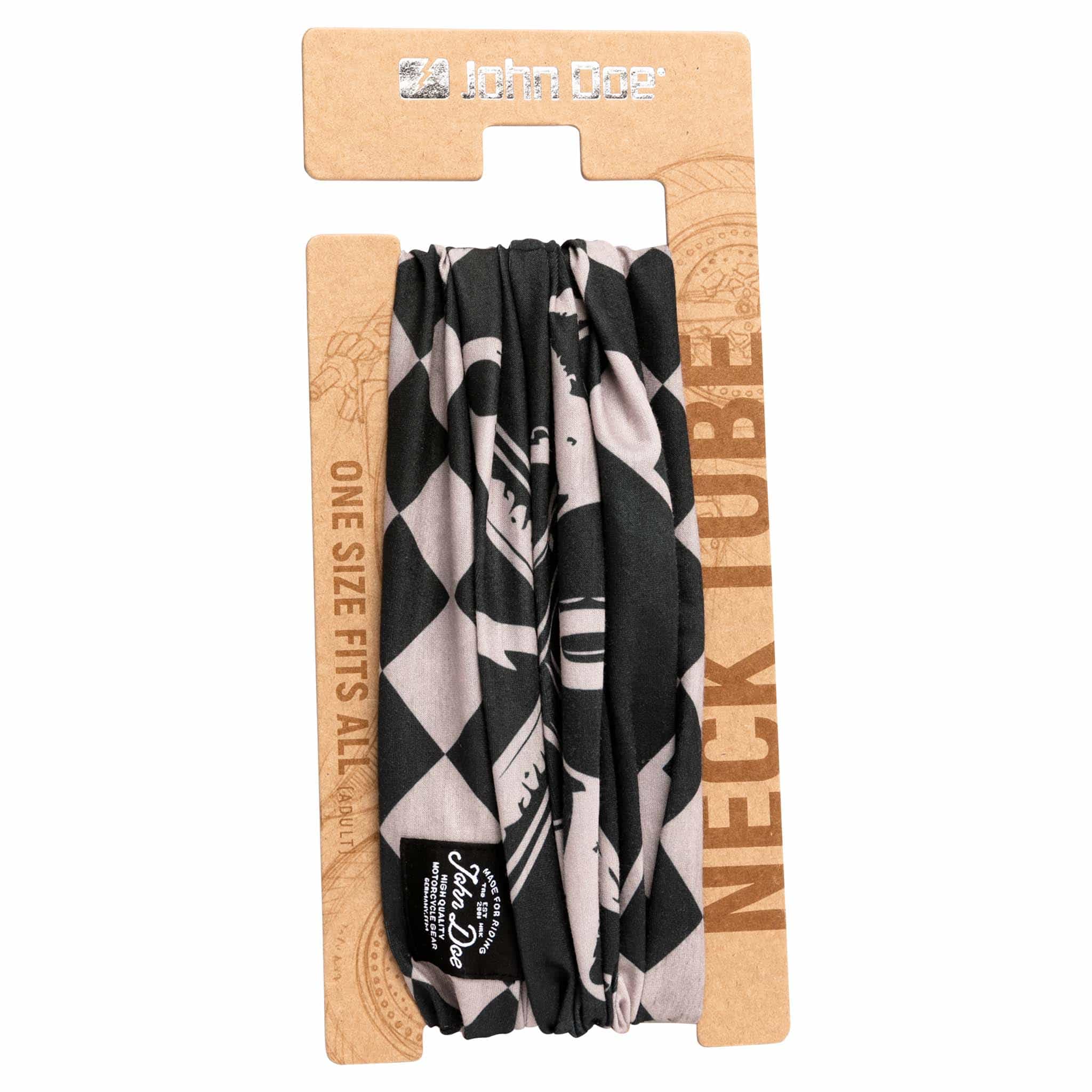 John Doe-Tube Classic JDM Flag Halstuch schwarz/weiß-0000489999031