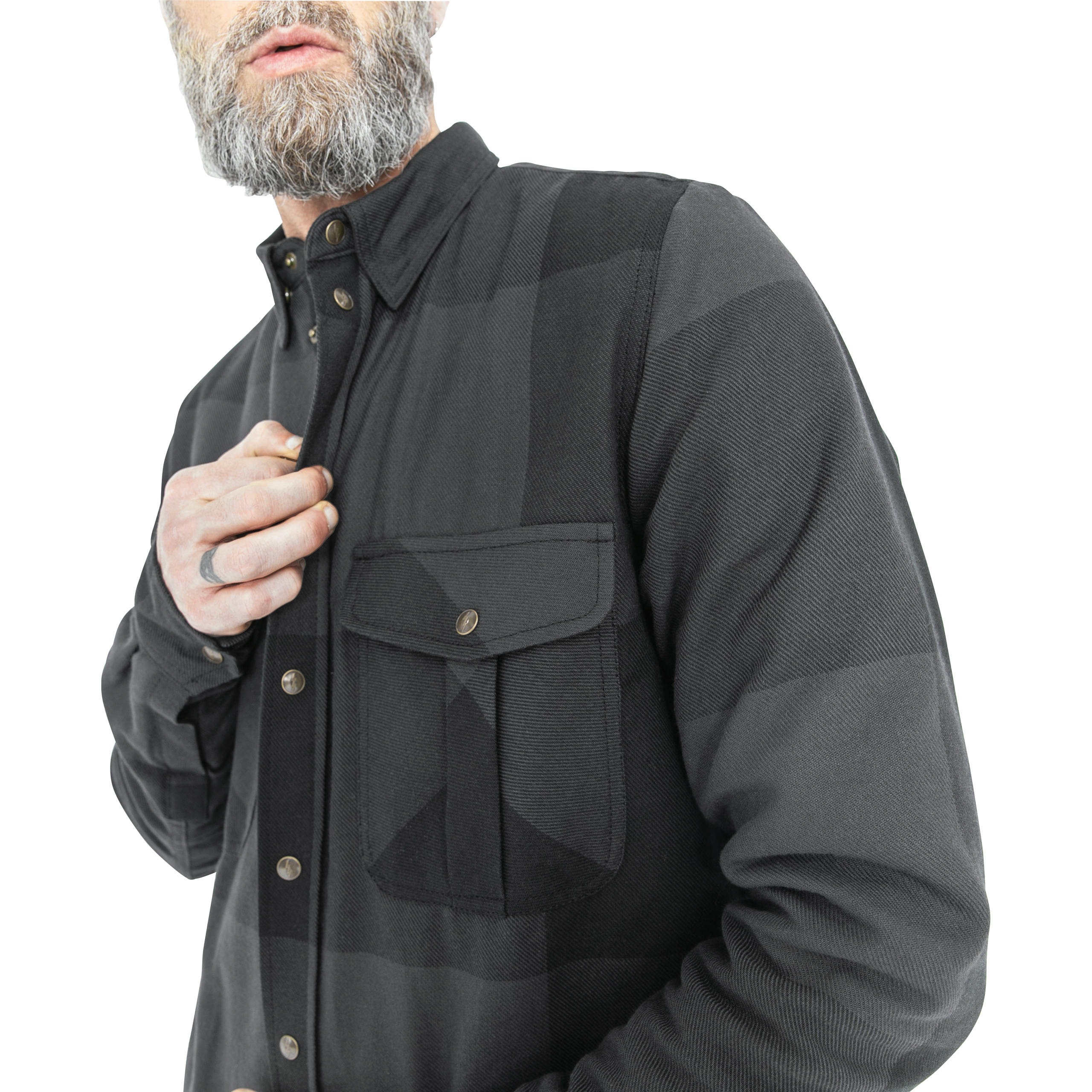 John Doe-Motoshirt XTM Big Block grau/schwarz L-2406031999007010