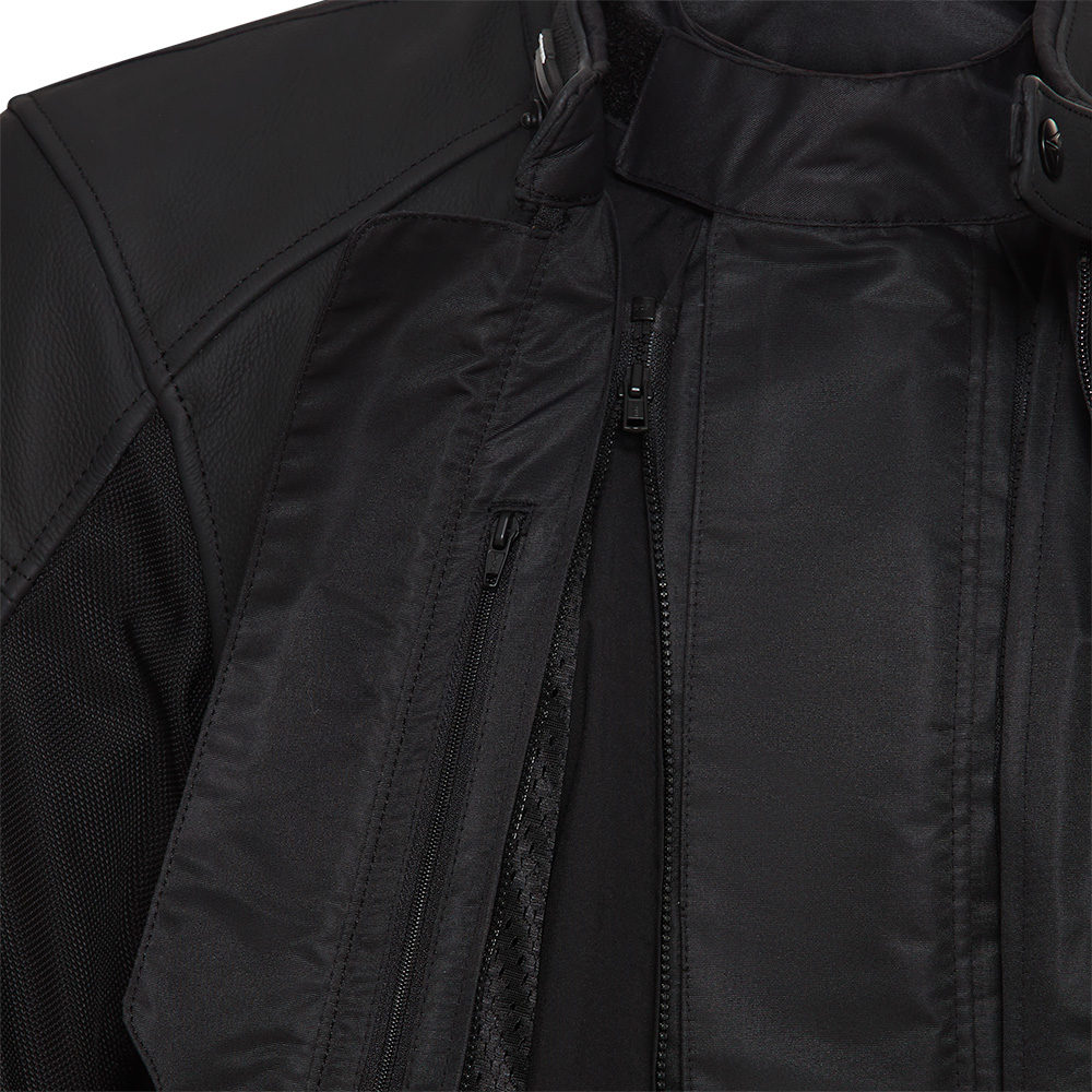 Pharao-Nitra WP Leder-/Textiljacke schwarz 54-0000860003001308