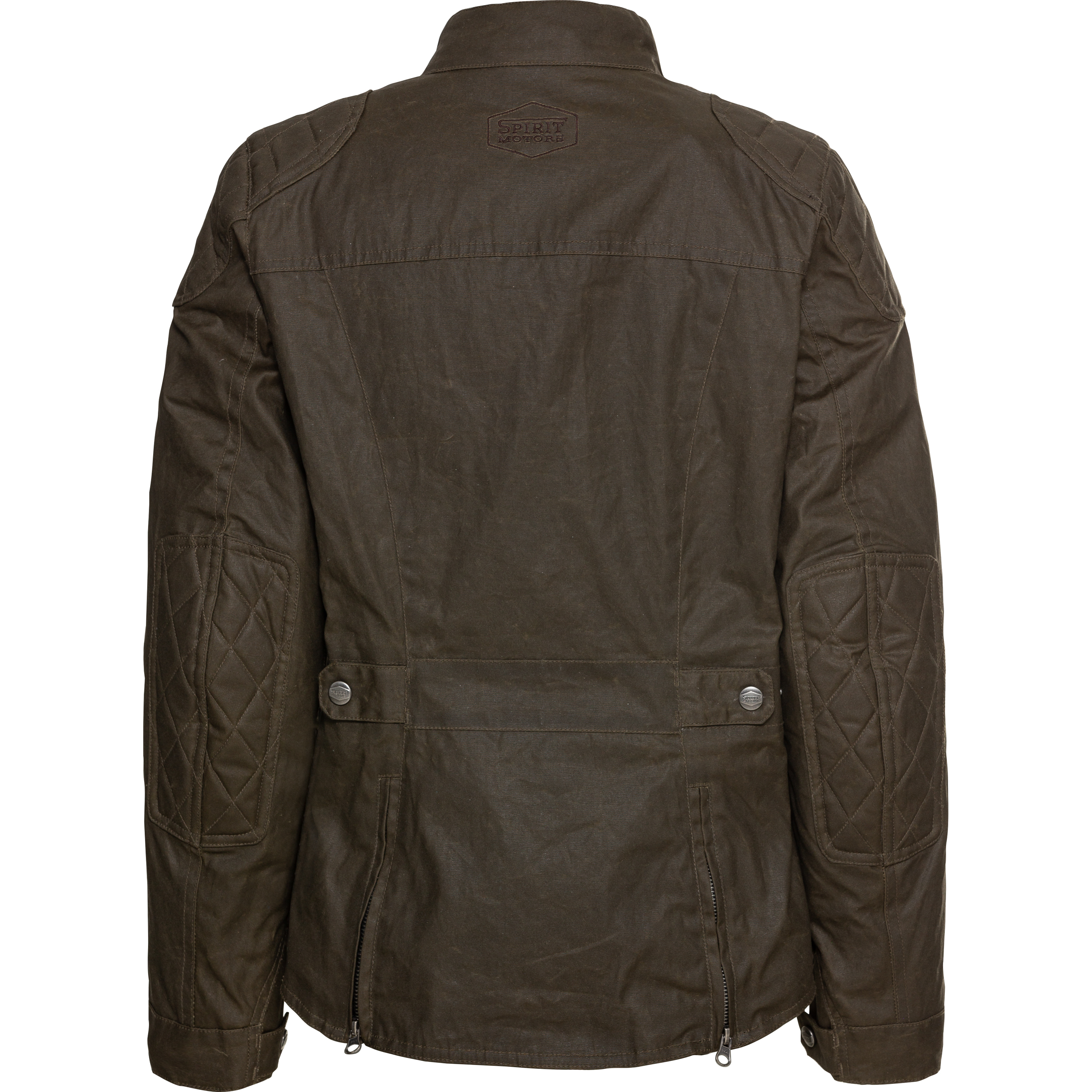 Spirit Motors-Dolly Damen Biker Wachsjacke olive M-2016761999026109