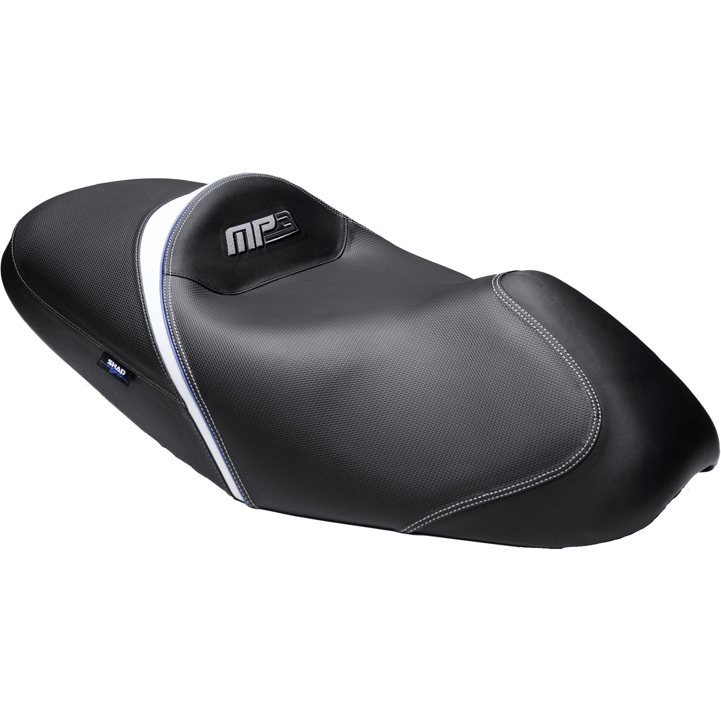 Shad-Komfort Sitzbank für Piaggio MP3 schwarz/weiß-5689721109010032