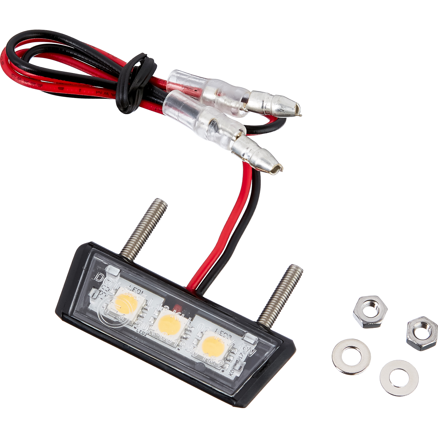 Hashiru LED Nummernschildbeleuchtung ST02 2xM3 schwarz - Motorradteile & Ersatzteile - Beleuchtung
