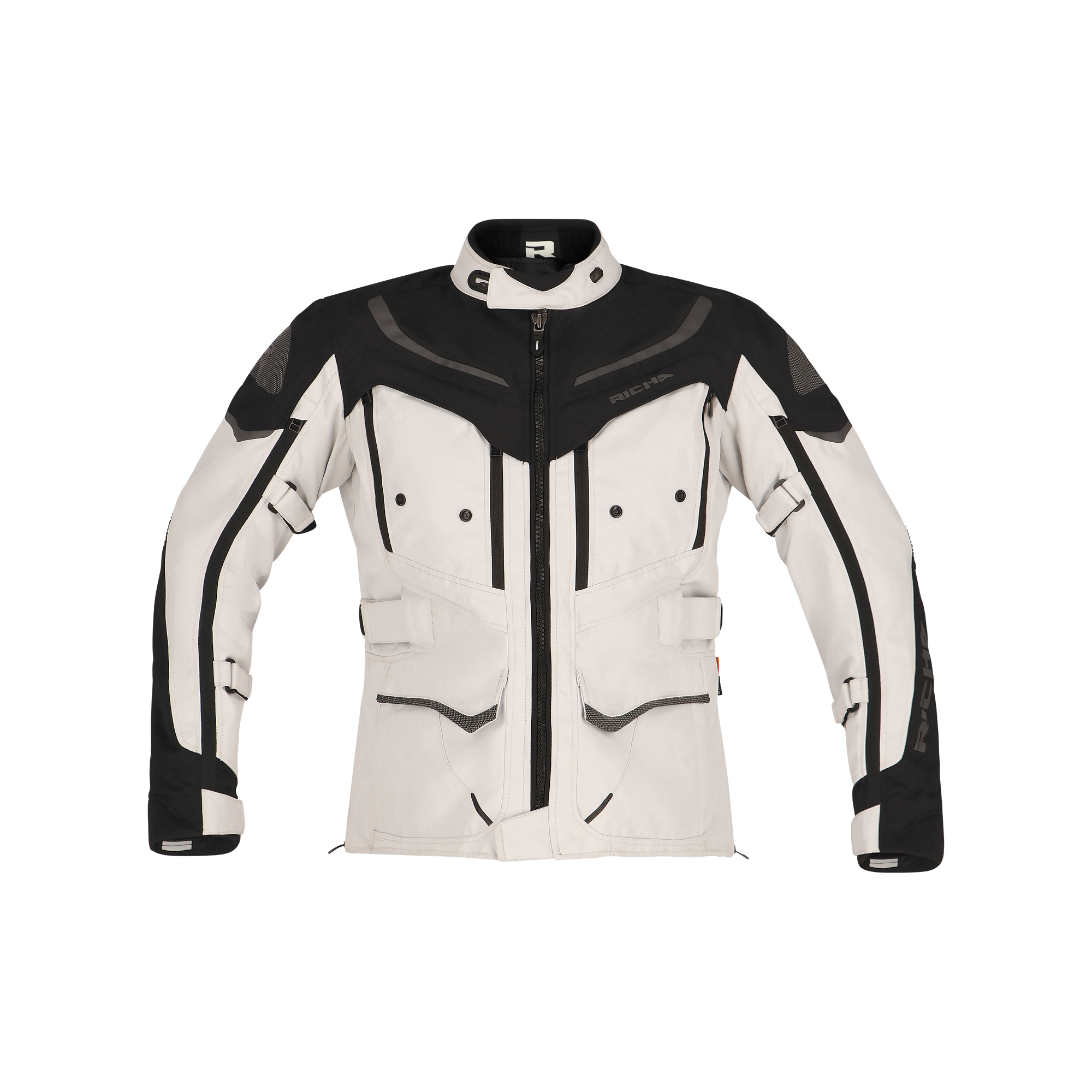 Richa Infinity 2 Adventure Damen Textiljacke hellgrau/schwarz XXL - Motorradbekleidung - Touring Motorradbekleidung