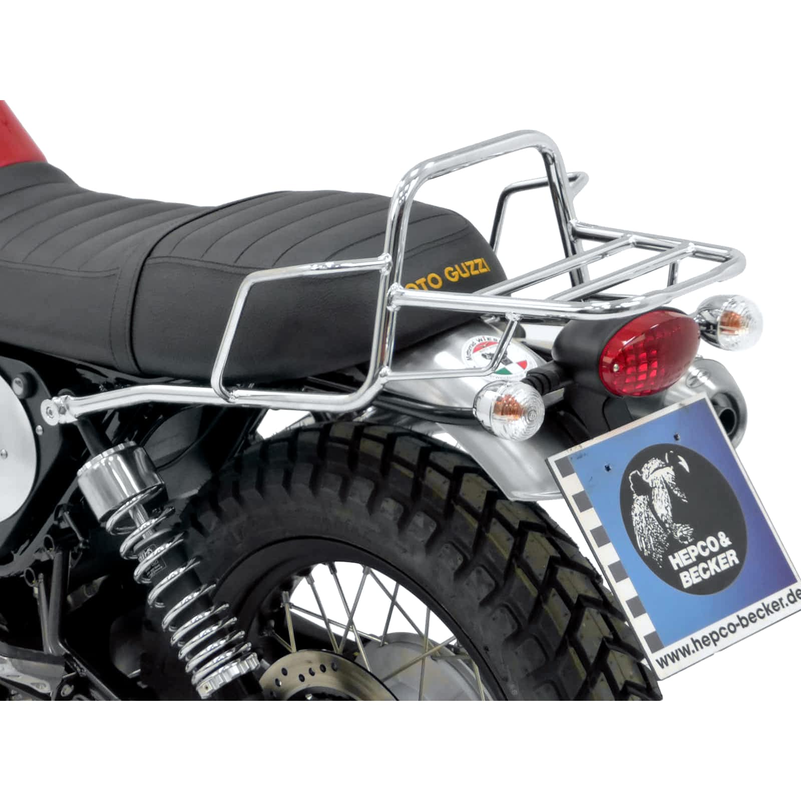 Hepco & Becker Rohrgepäckbrücke TC chrom für Moto Guzzi V7 II Scrambler - Motorradzubehör - Motorradgepäck