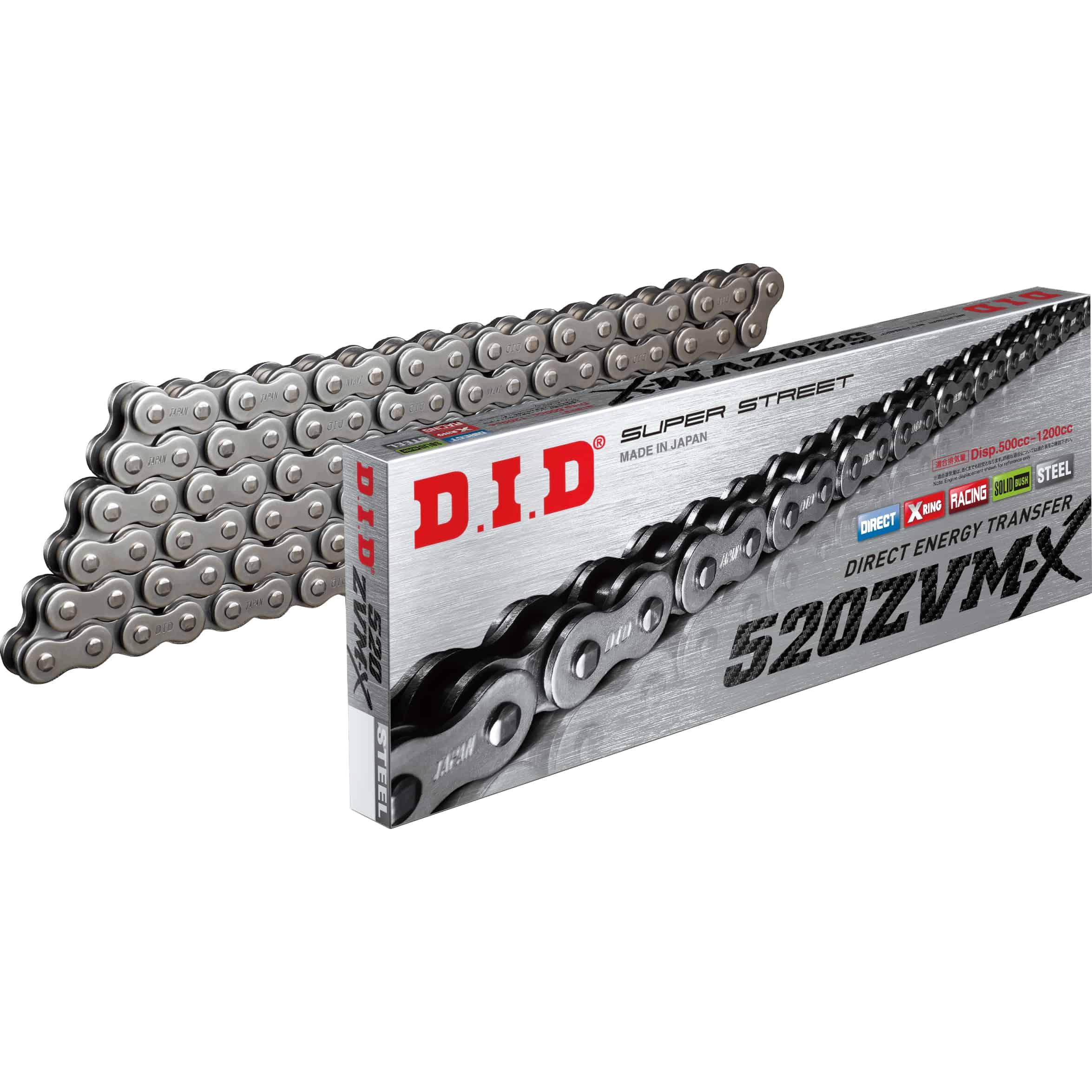 D.I.D. chain kit 520ZVM-X rivet X 15/44/108 for Ducati Panigale