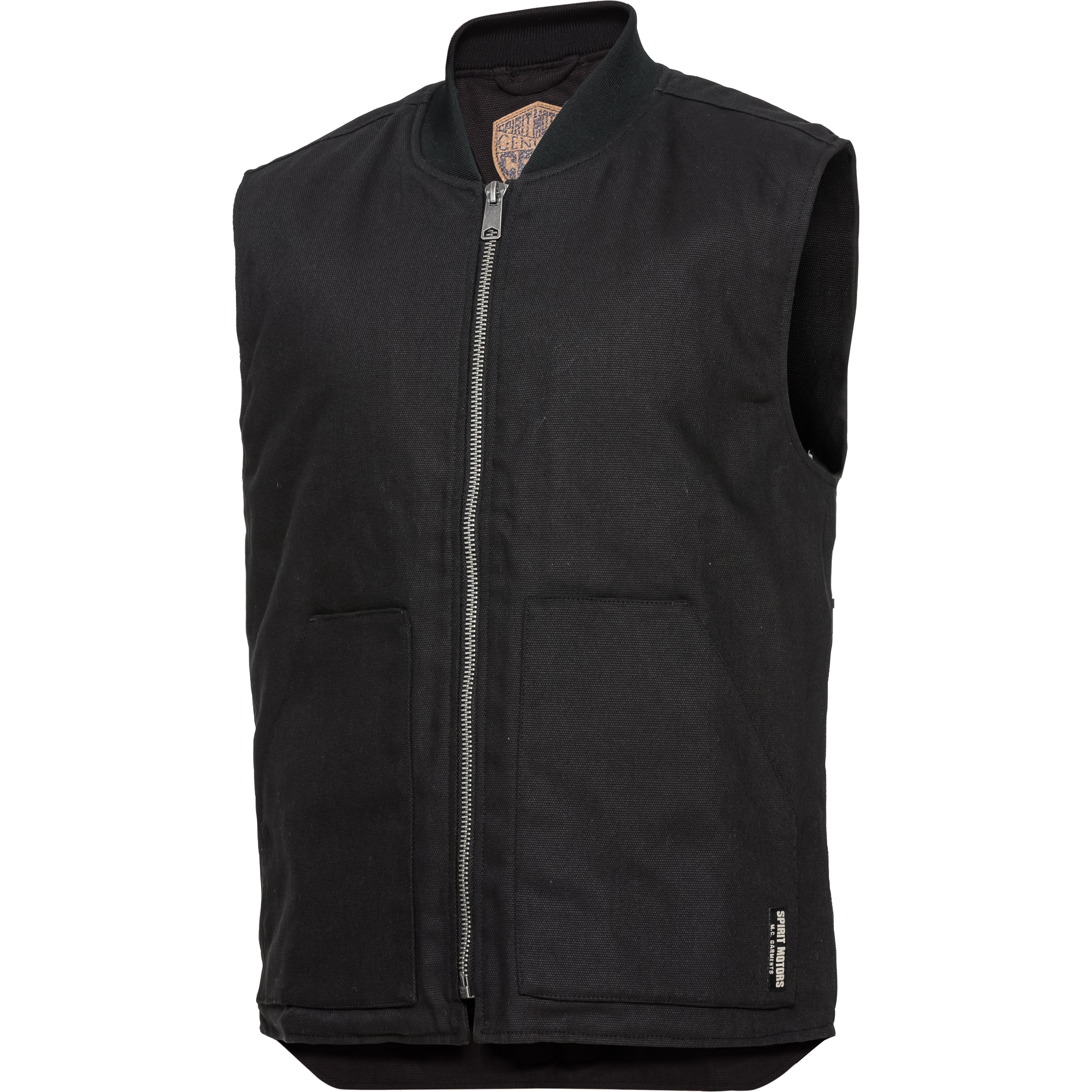 Spirit Motors Canvas Weste 1.0 schwarz 3XL - Motorradbekleidung - Motorradbekleidung Herren