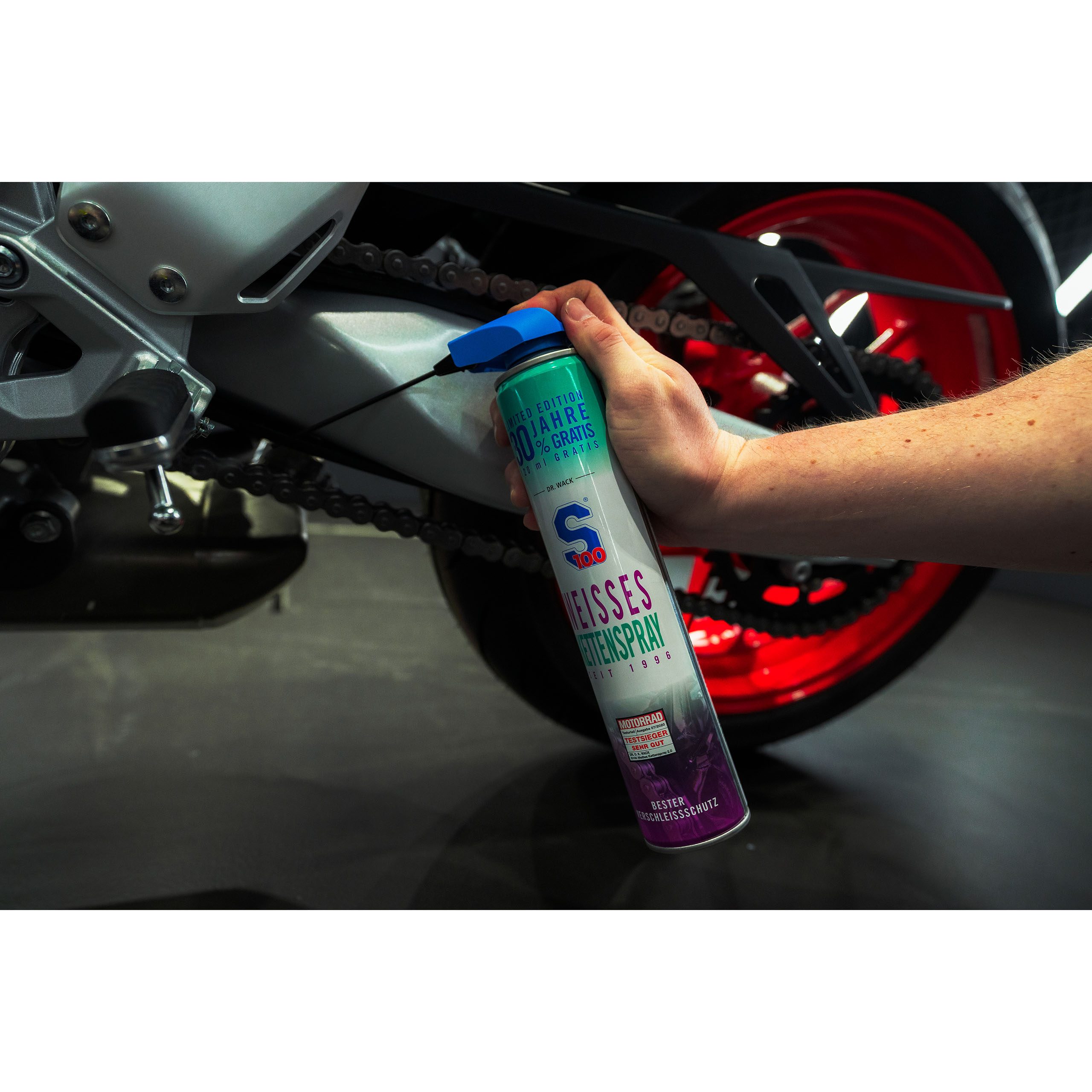 S100-Weißes Kettenspray Jubiläumsedition 520 ml-0002262238000078