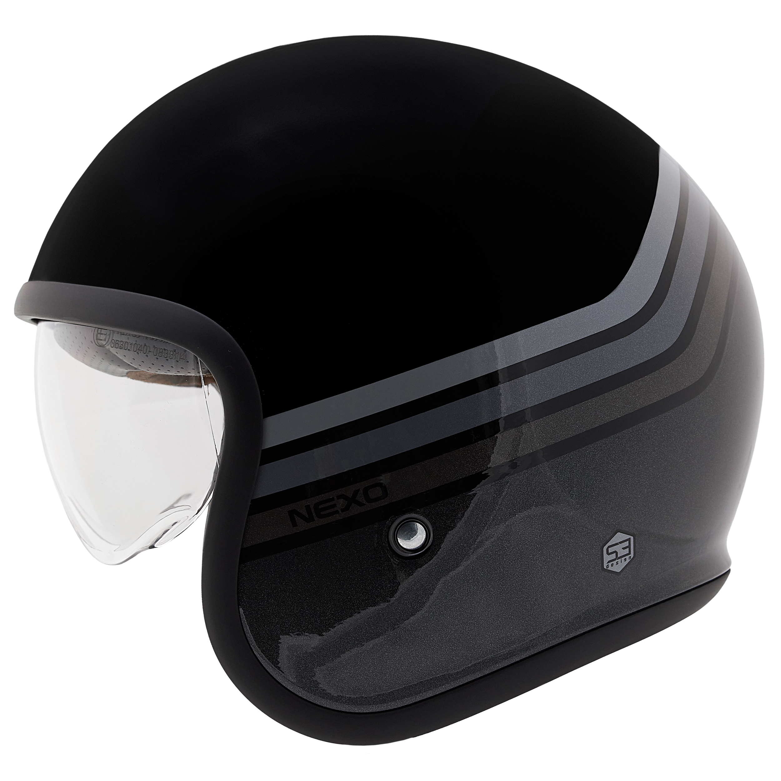 Nexo-Jethelm Urban Style II  Silber Dekor #26 XS-4905601999053007