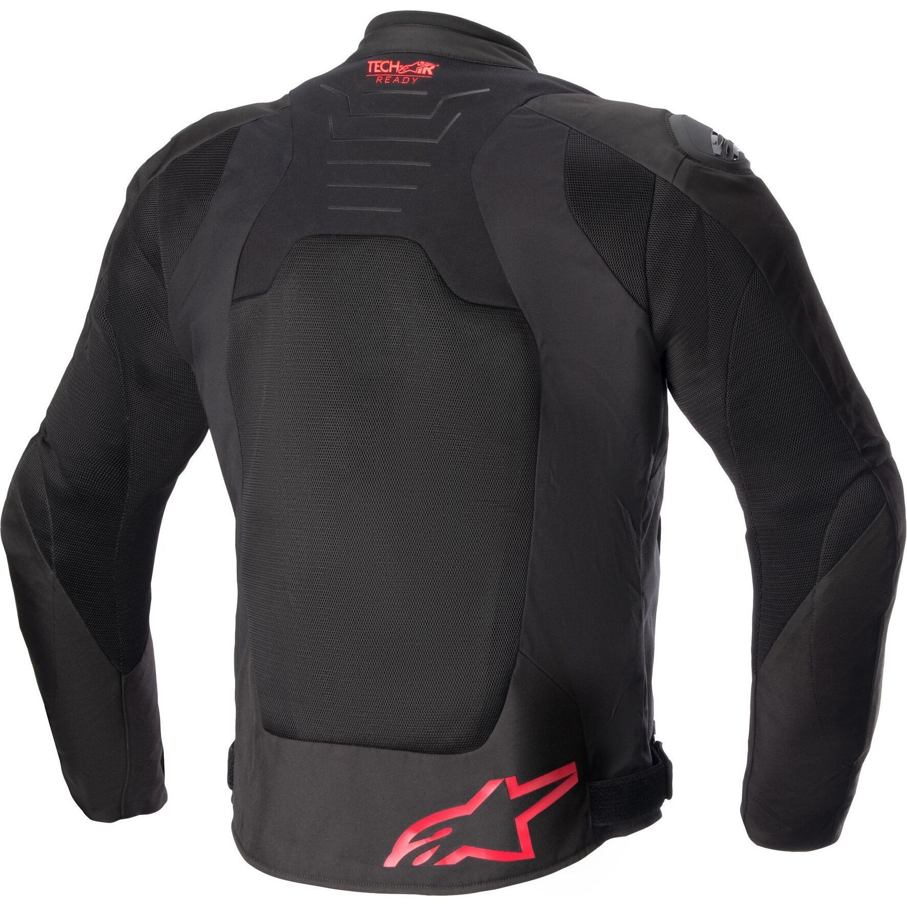 Alpinestars-SMX Air Textiljacke dunkelgrau/schwarz/leuchtrot S-0001714999136008