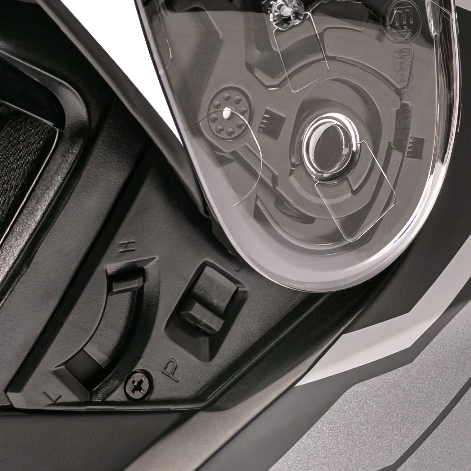 Nexo-Klapphelm Comfort II silber/weiß dekor #22 L-4701291999053010