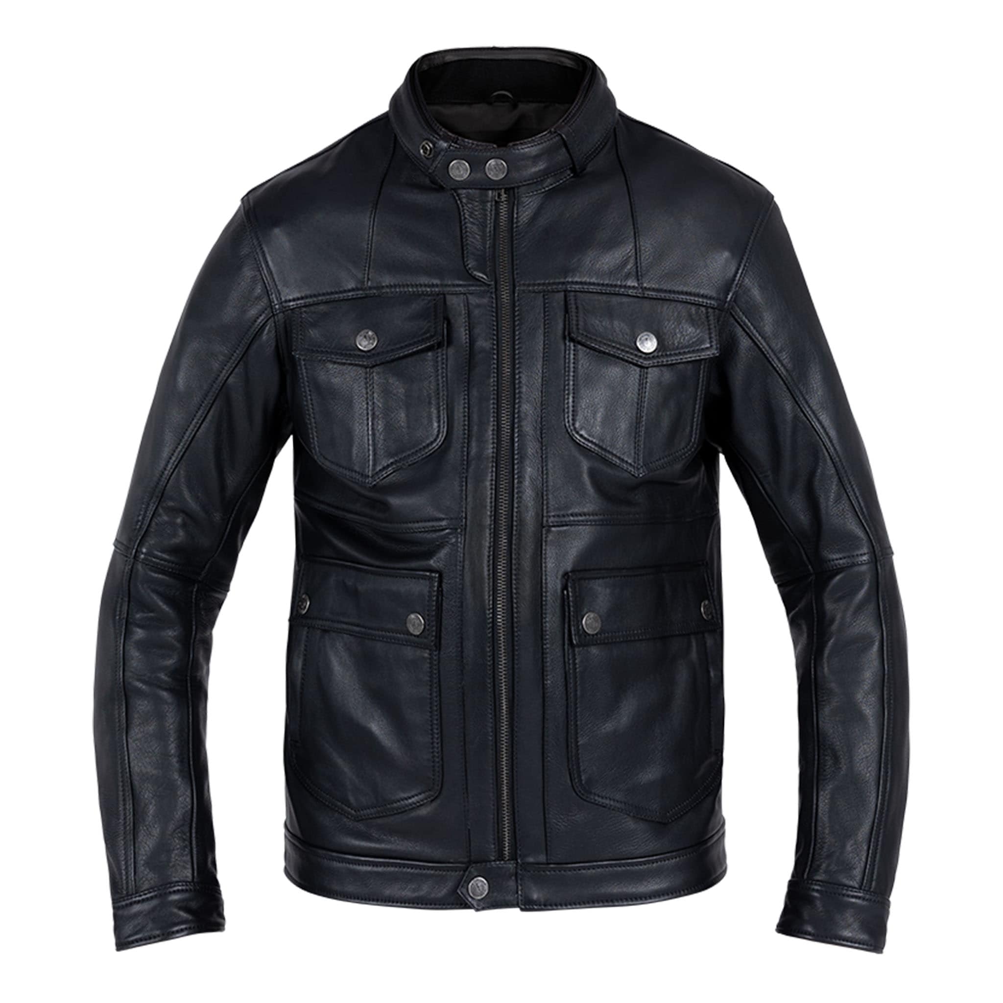 John Doe-Drifter Lederjacke schwarz-1000331999001