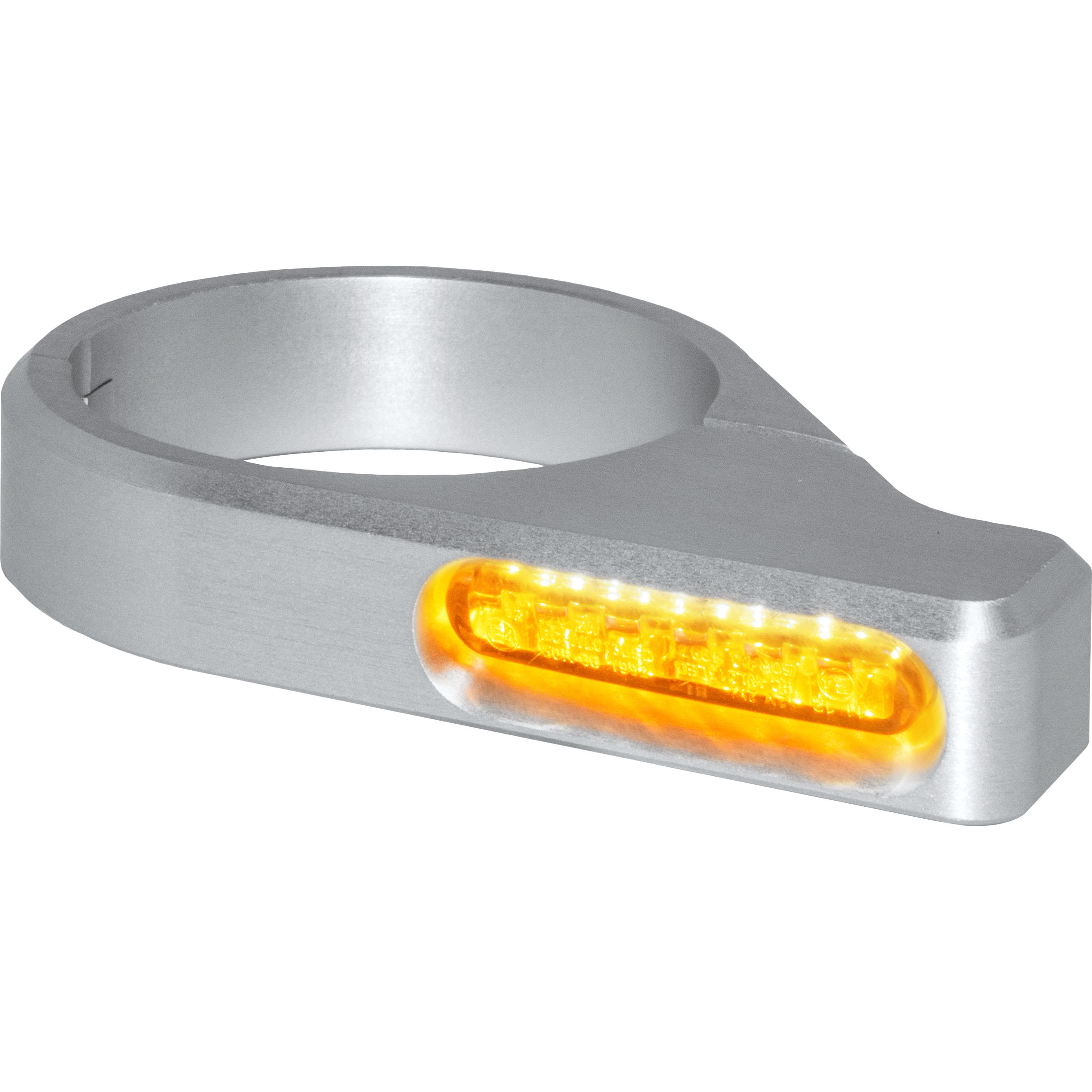 HeinzBikes-LED Blinkerpaar ZC-Line Classic für Gabel 47-49mm silber-5725671020001011