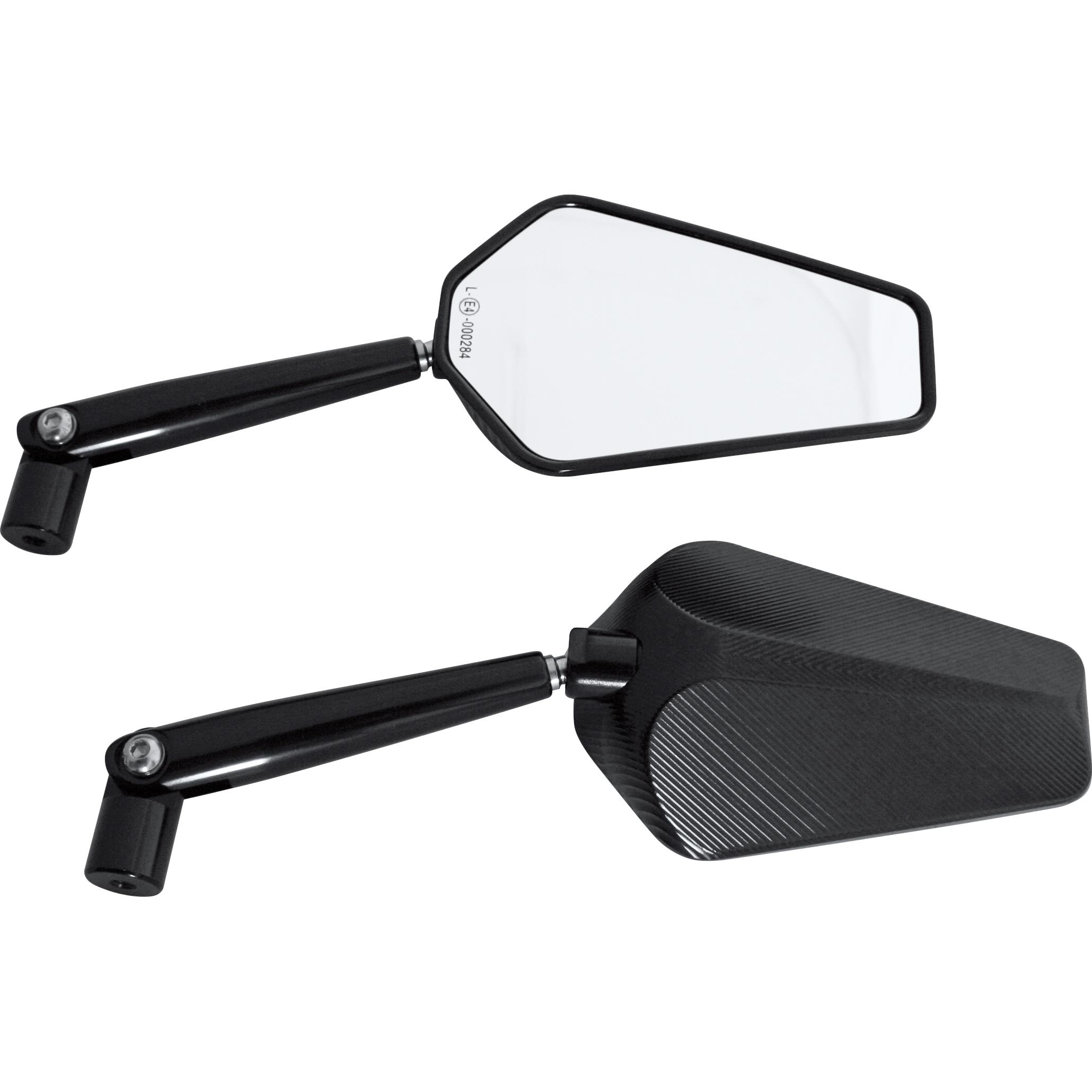 Highsider-Verkleidungsspiegelpaar ohne Adapter Prato schwarz-5706321116007050