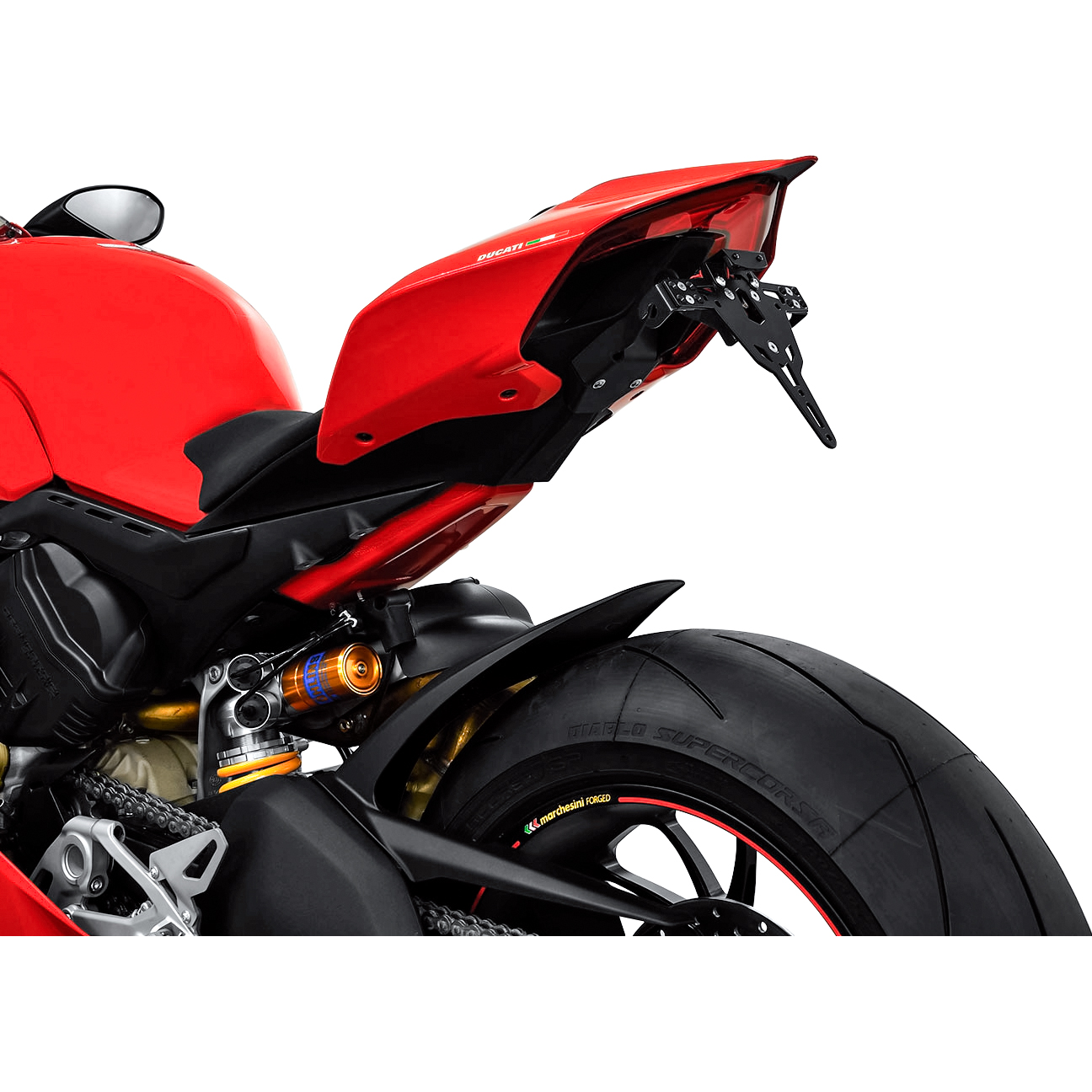 Zieger Kennzeichenhalter Pro für Duc Panigale/Streetfighter V2/V4 - Motorradteile & Ersatzteile - Anbauteile