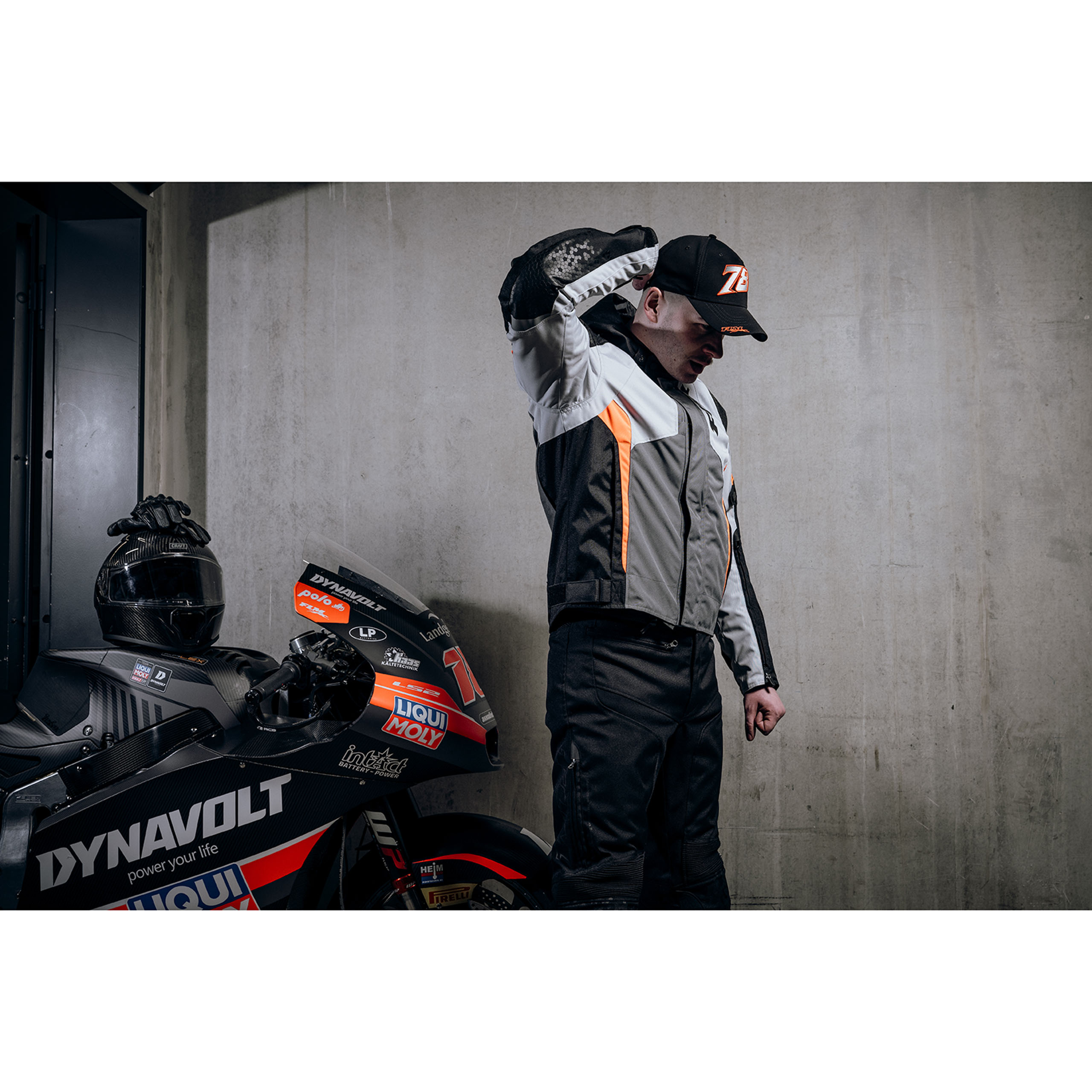 FLM-Fuel WP Textiljacke grau/rot XXL-2019291999002012