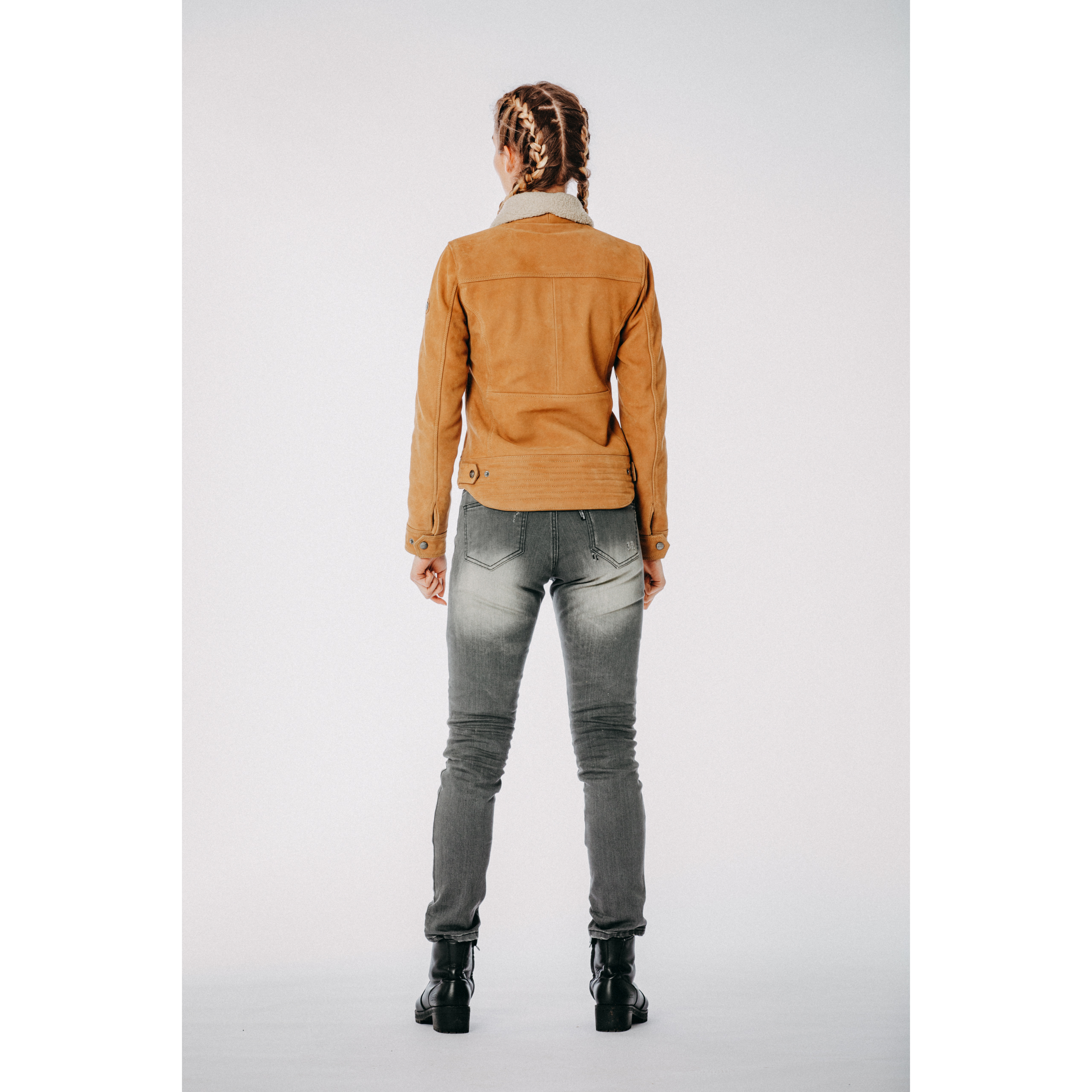 Spirit Motors-Brave Ebony Damen Lederjacke-1000121999013111