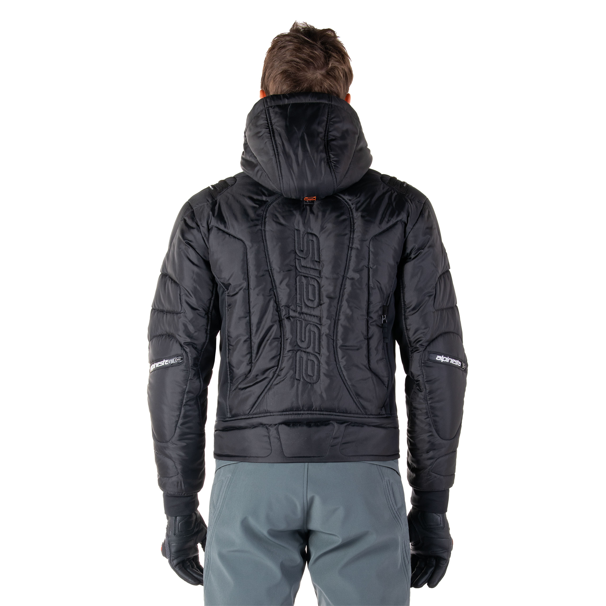 Alpinestars-Mohobbs WP Jacke schwarz/fluo orange XL-0002141999183011