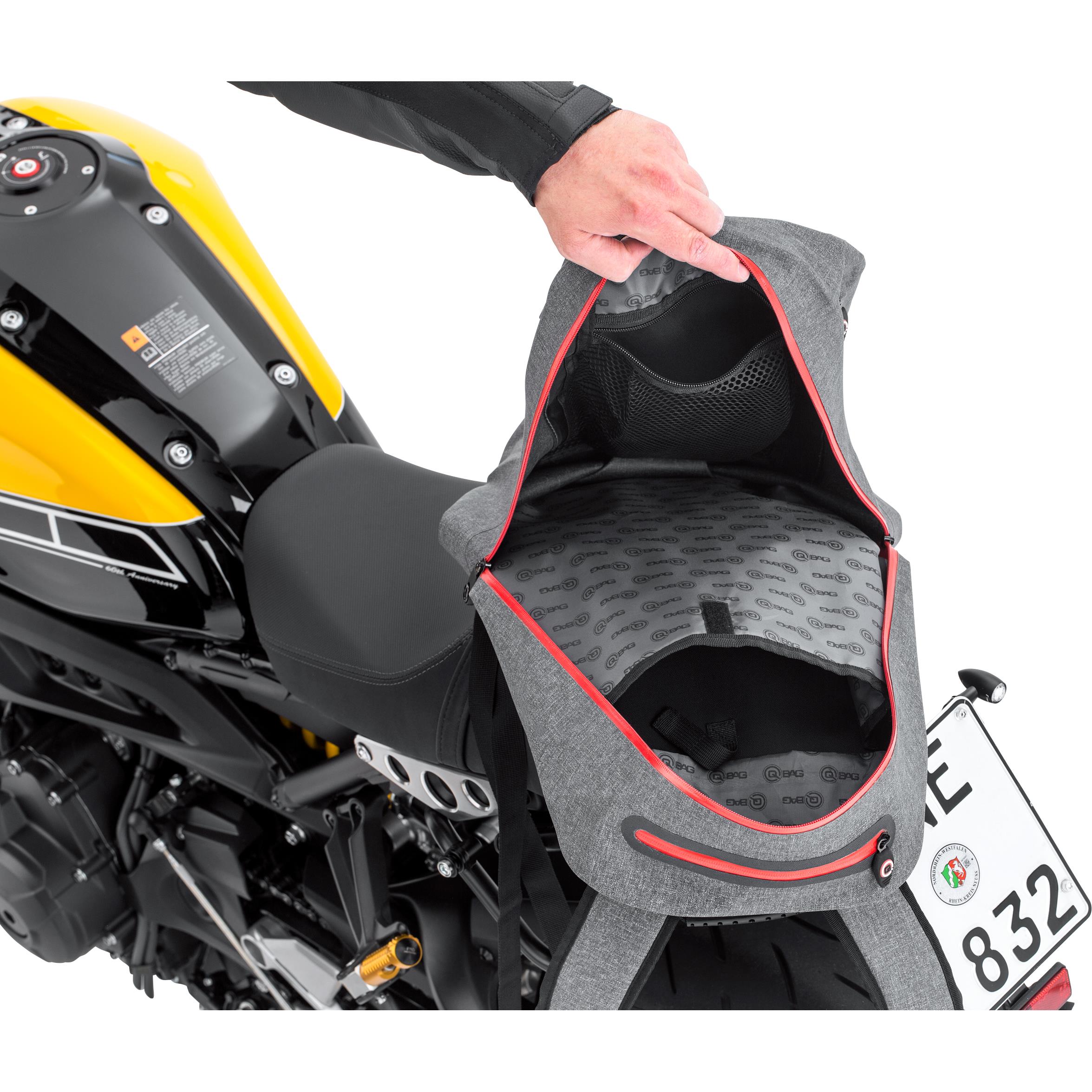 QBag-Rucksack 12 wasserdicht grau 20 Liter Stauraum-5706671190016003