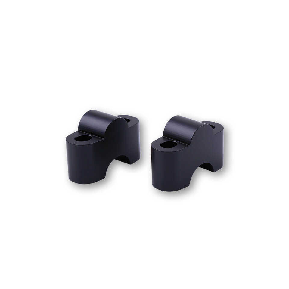 LSL-Lenkererhöhung Ø22mm Distanz-Bock Set 25mm schwarz-0002420085000002