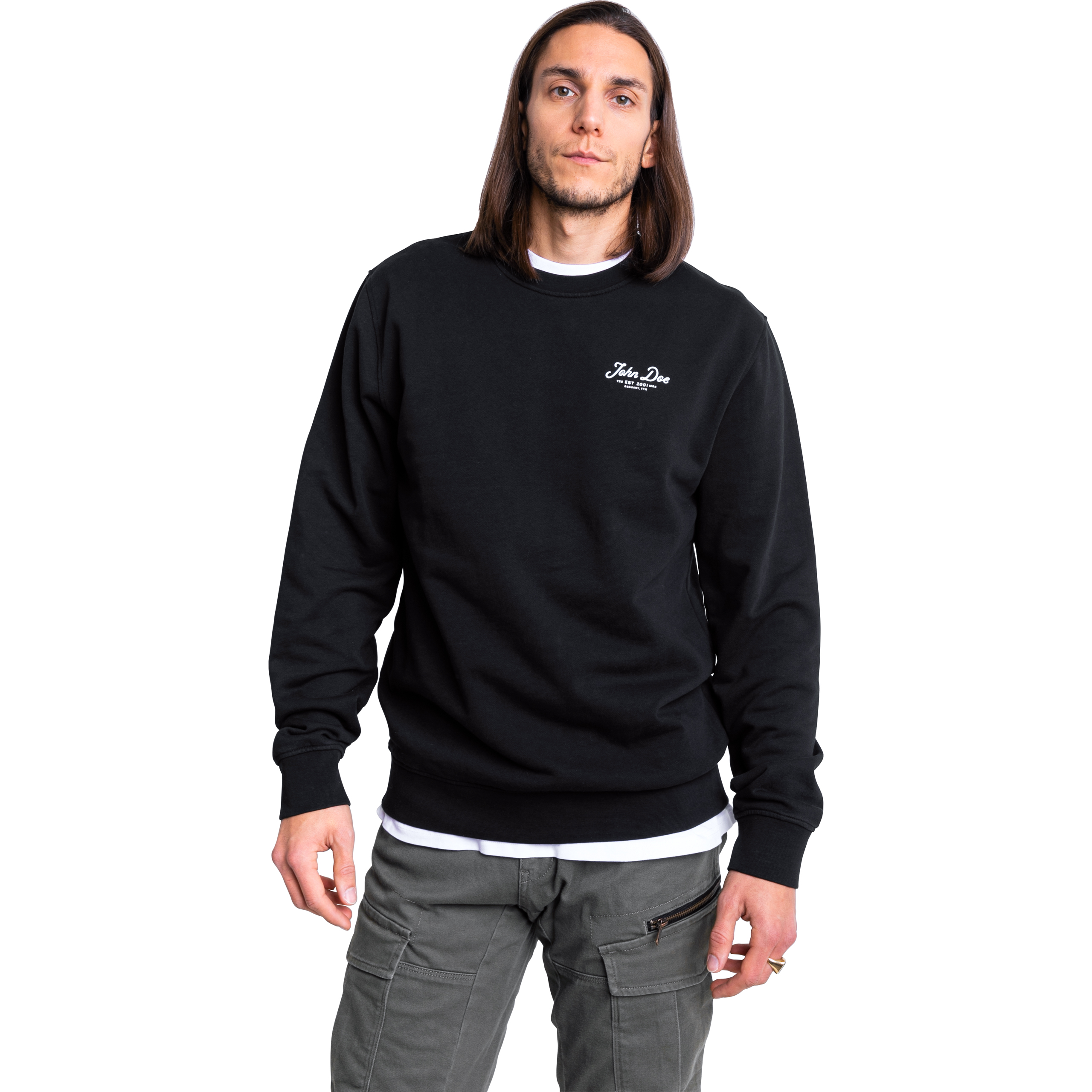 John Doe-Sweater Lettering schwarz XXL-8021391999001012