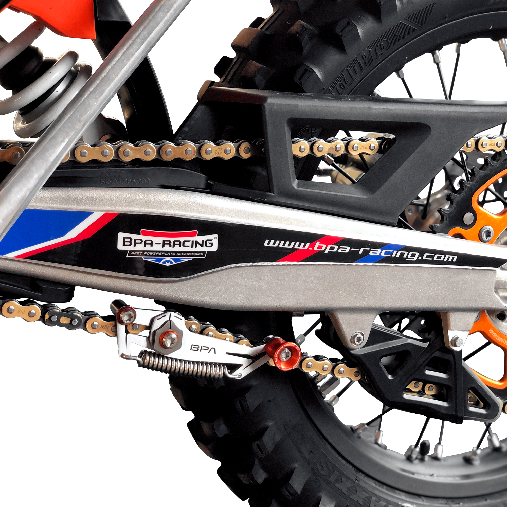 BPA Racing-Kettenspanner Werkzeug Durchhangprüfer silber/rot-5742341001000160