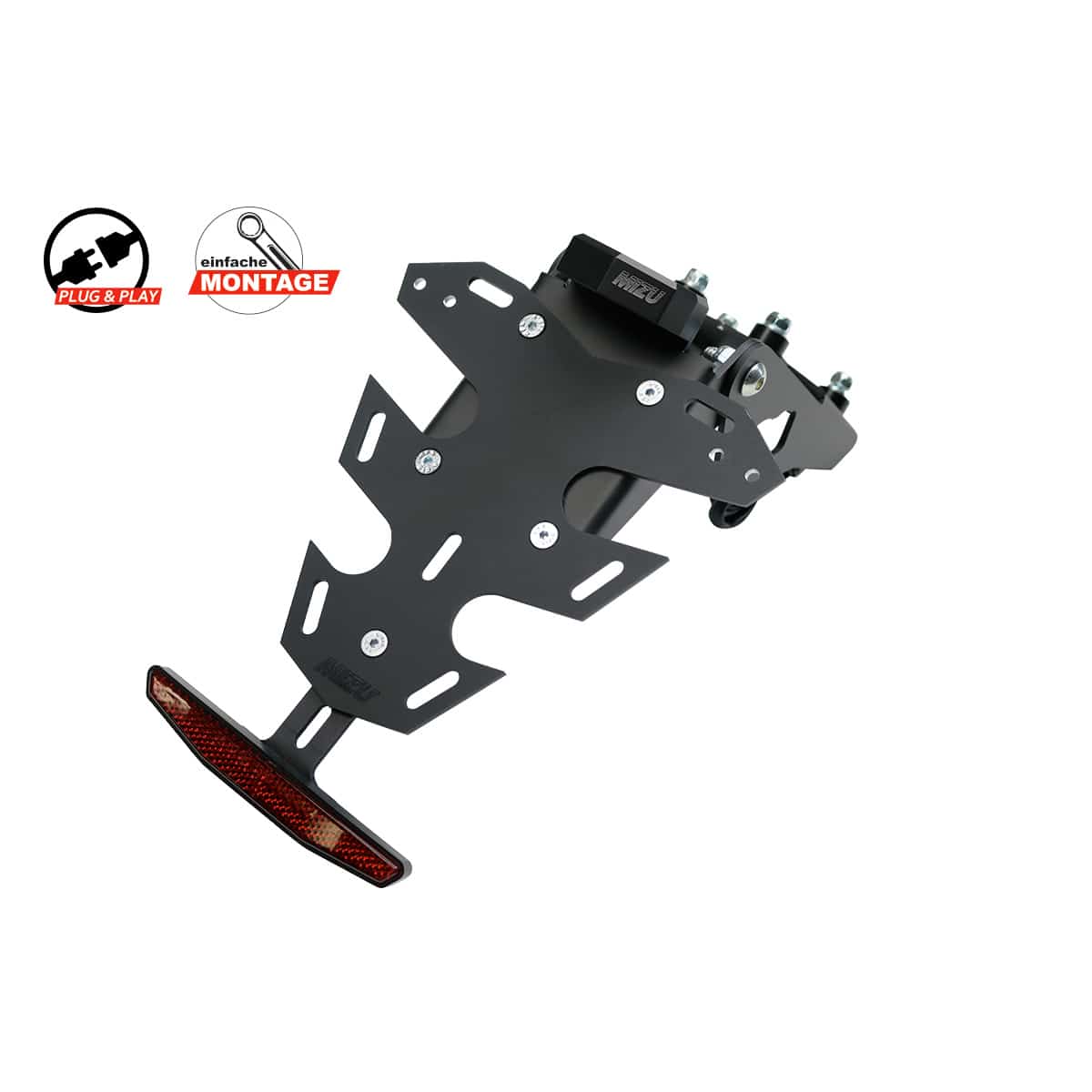 Mizu Kennzeichenhalter Plug & Play CH für Kawasaki Z 900 /SE 2025 - Motorradteile & Ersatzteile - Anbauteile