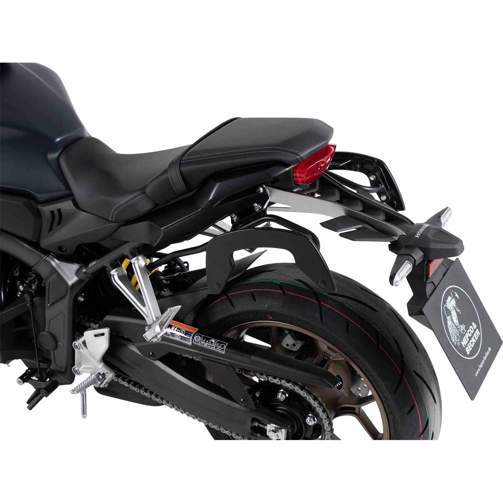 Hepco & Becker C-Bow Seitentaschenhalter schwarz für Honda CB 650 R 2021- - Motorradzubehör - Motorradgepäck