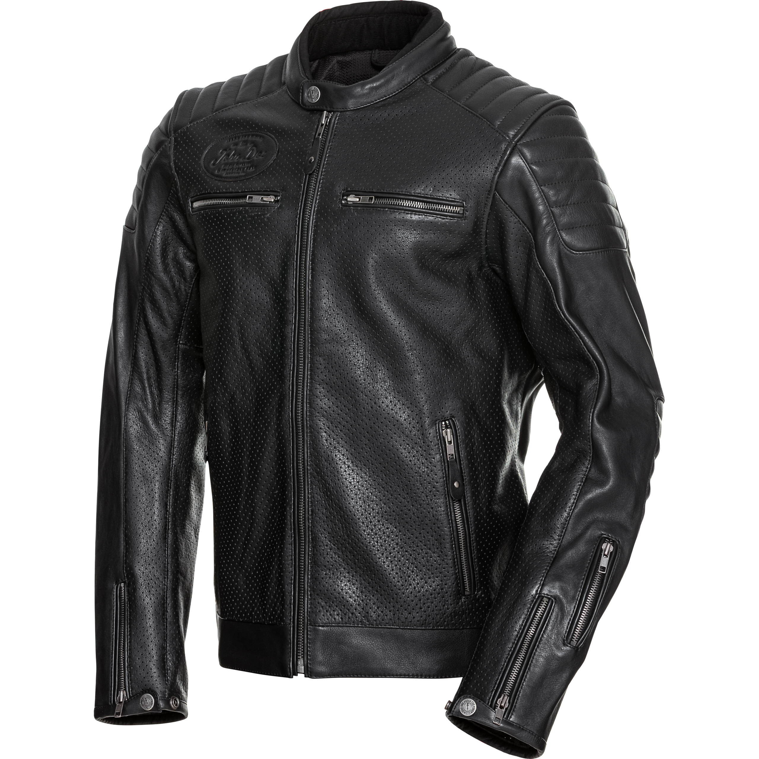 John Doe Storm Lederjacke schwarz L - Motorradbekleidung - Motorradbekleidung Herren