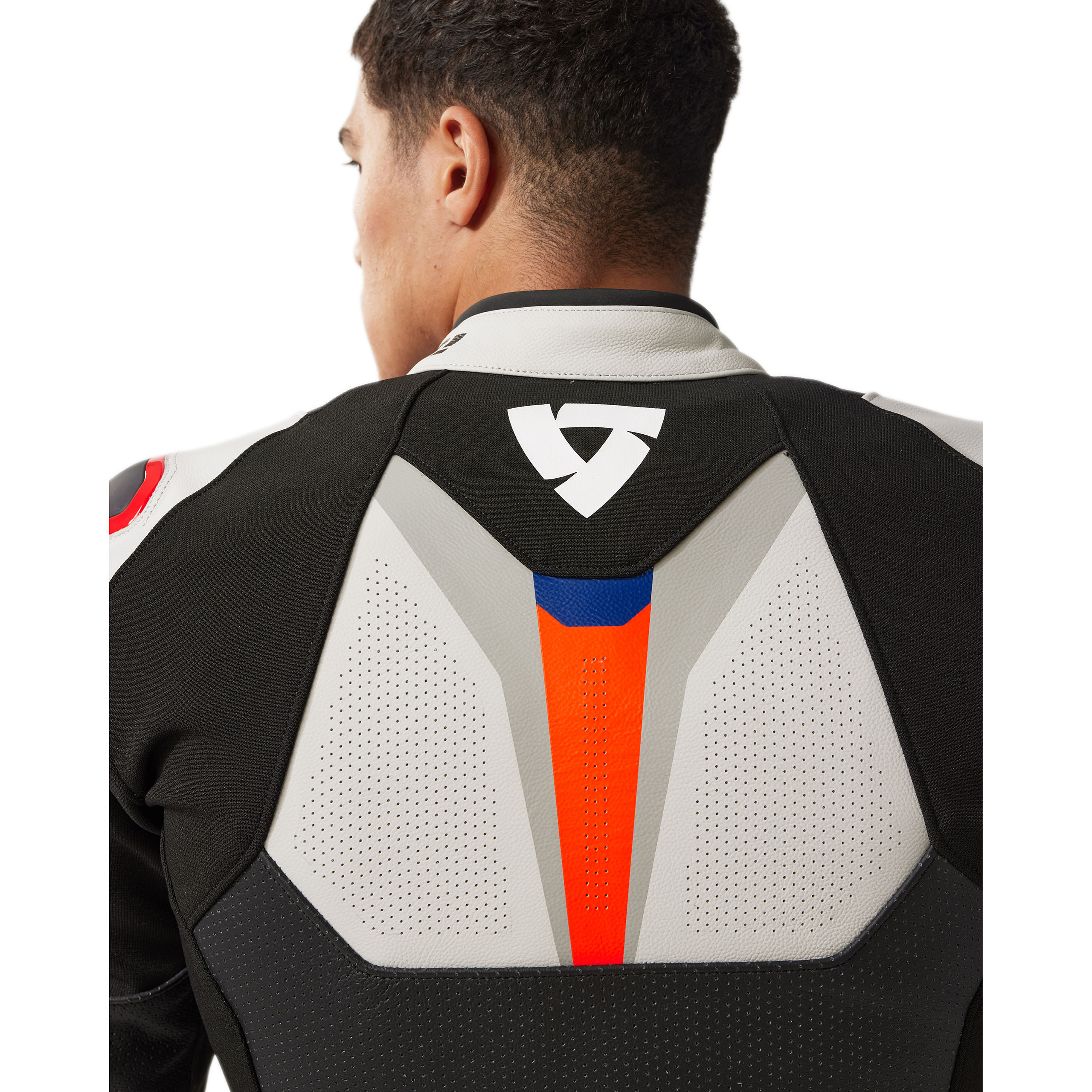 REV'IT!-Quantum 3 Lederjacke schwarz/hellgrau-0000781999081