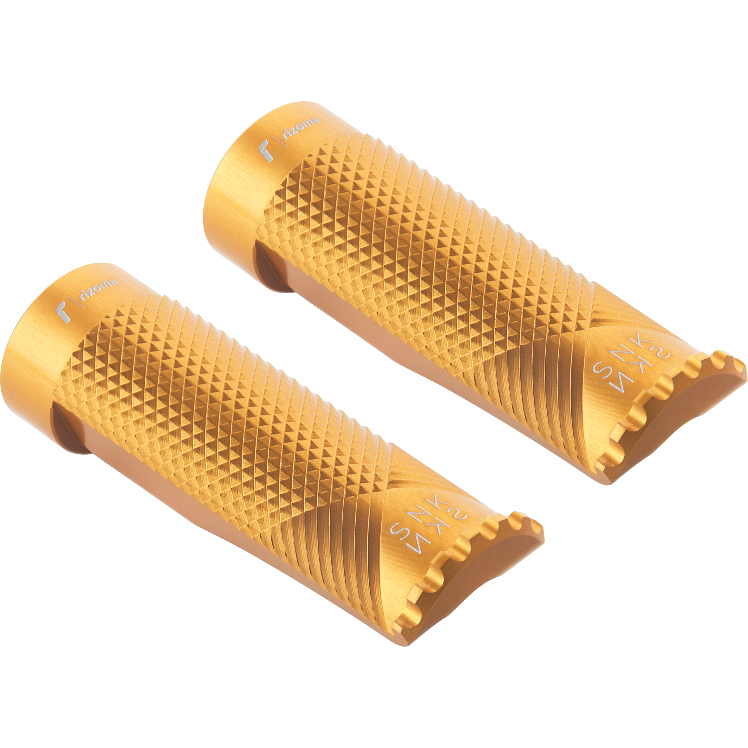 Rizoma-Fußrastenpaar Ø18mm Snake ohne Adaptergelenke!! PE615G gold-5743911050003083