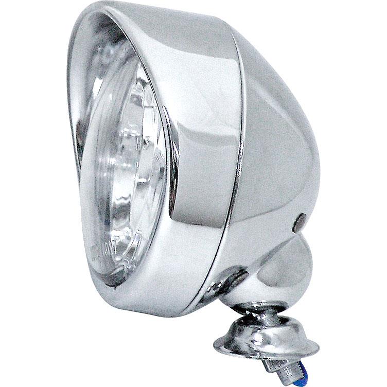 Paaschburg & Wunderlich-Fernscheinwerfer H3 Ø90mm chrom mit Lampenschirm-5527401